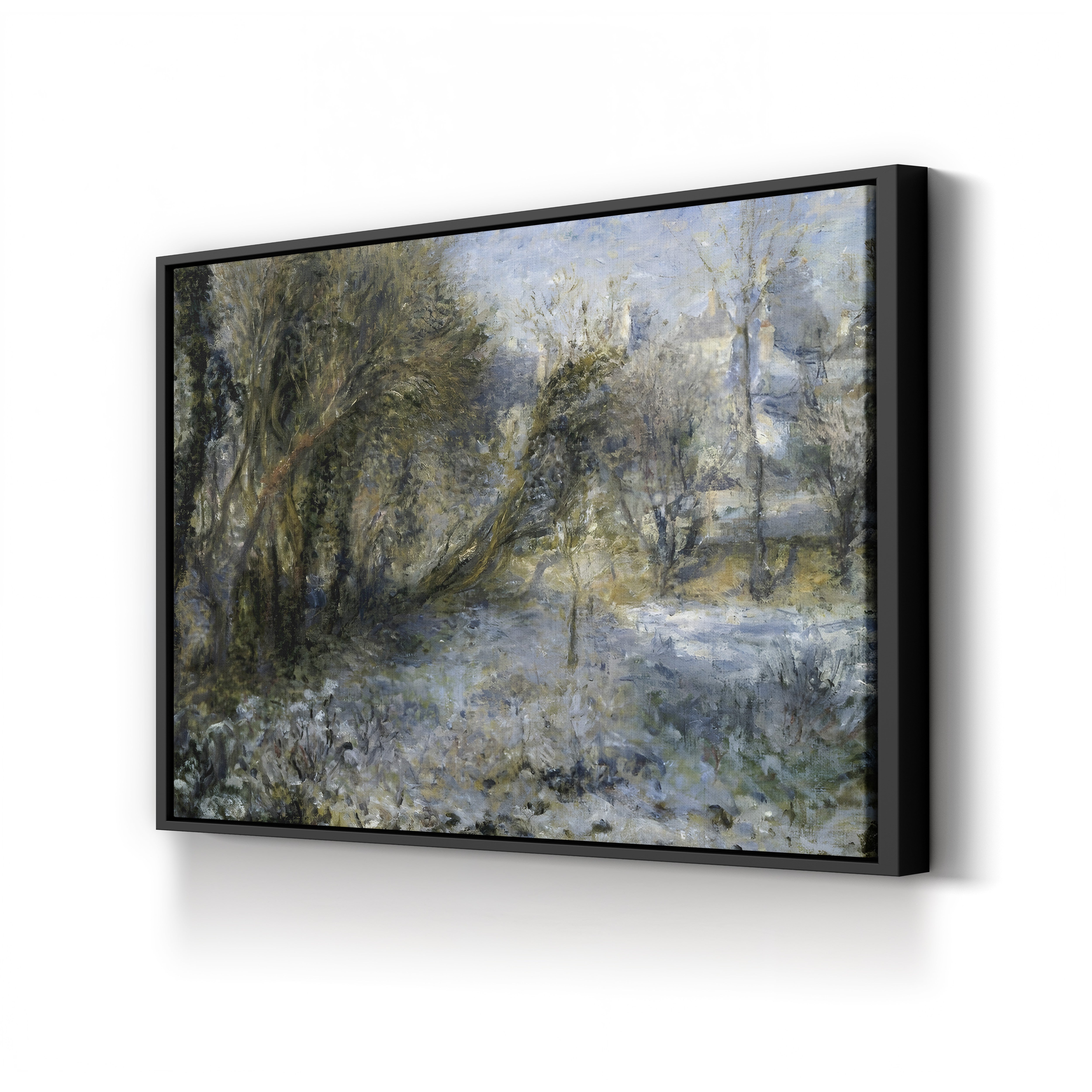 Snowy Landscape, c.1875 – Renoir Wall Art | Impressionist Winter Canvas Print
