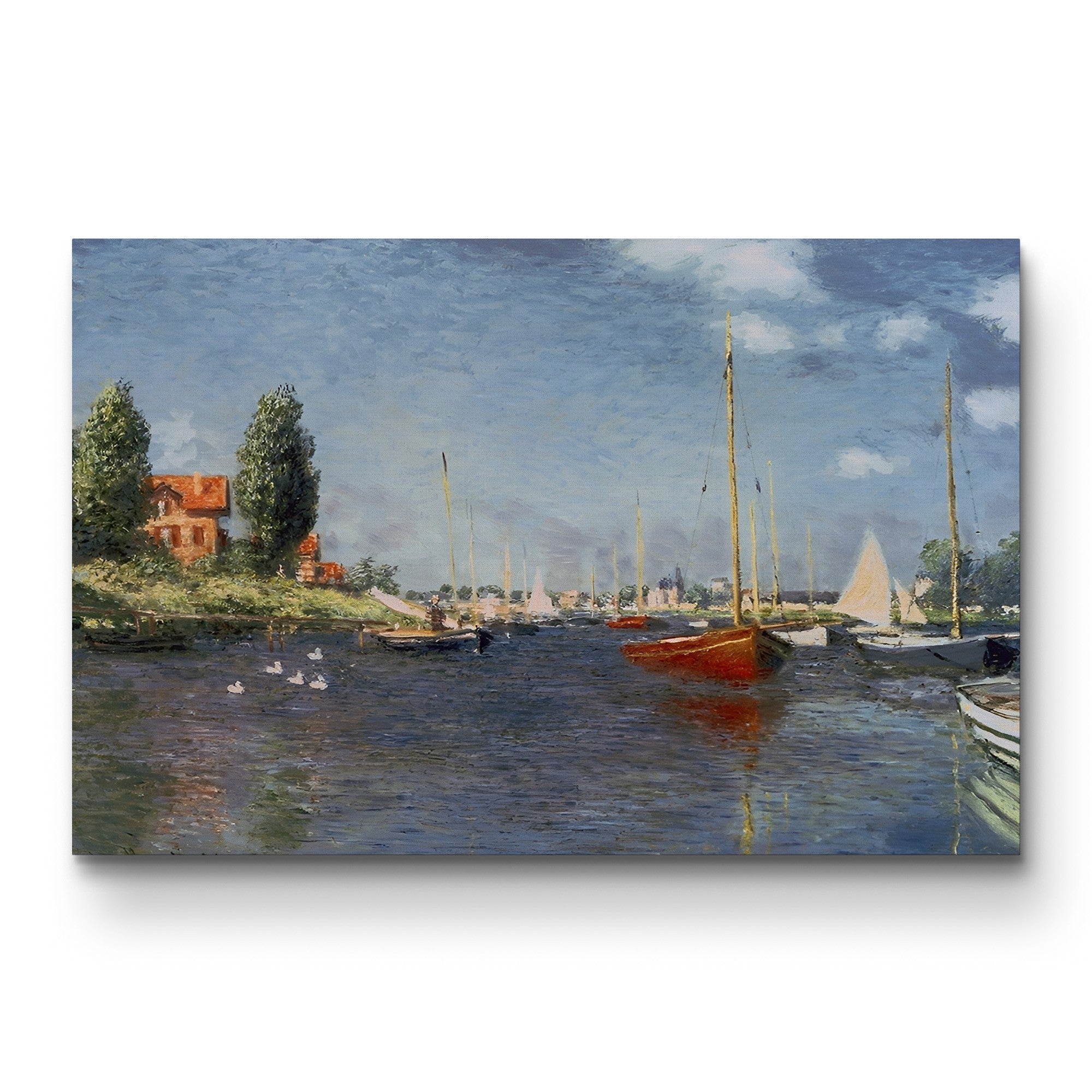 Red Boats, Argenteuil (Les Bateaux rouges, Argenteuil), 1875 by Claude Monet