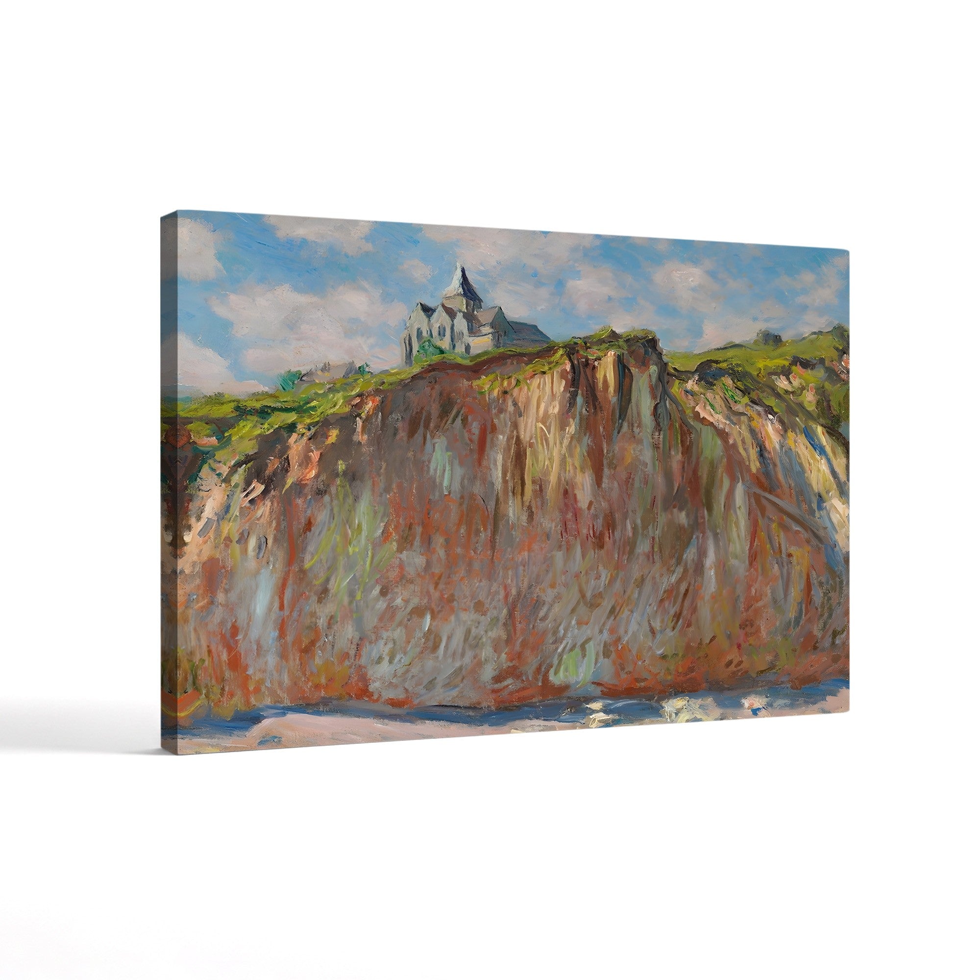 Church of Varengeville, Morning Effect, 1882 – Claude Monet Wall Art | Impressionist Norman Clifftop Canvas Print