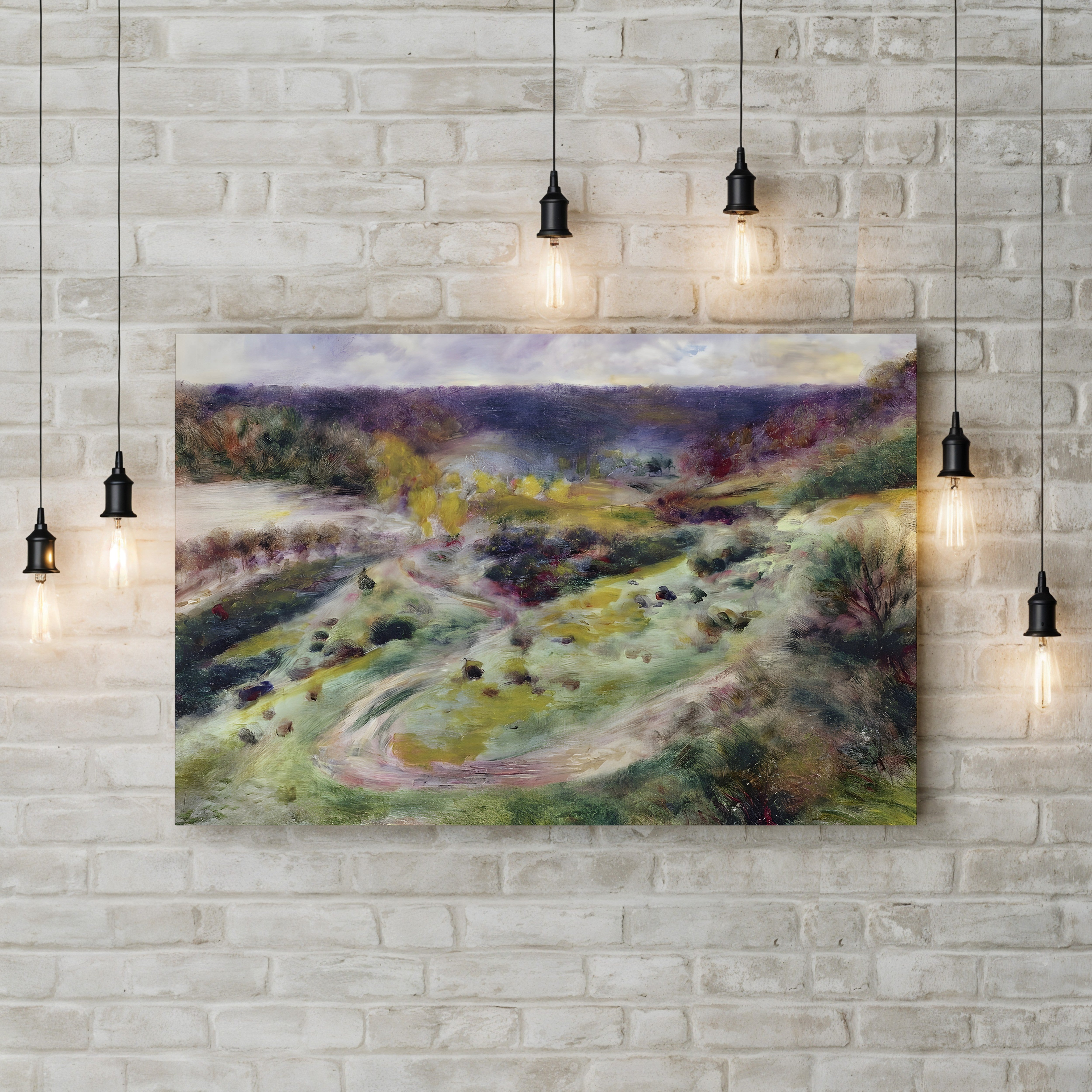 Landscape at Wargemont, 1879 – Renoir Wall Art | Normandy Canvas