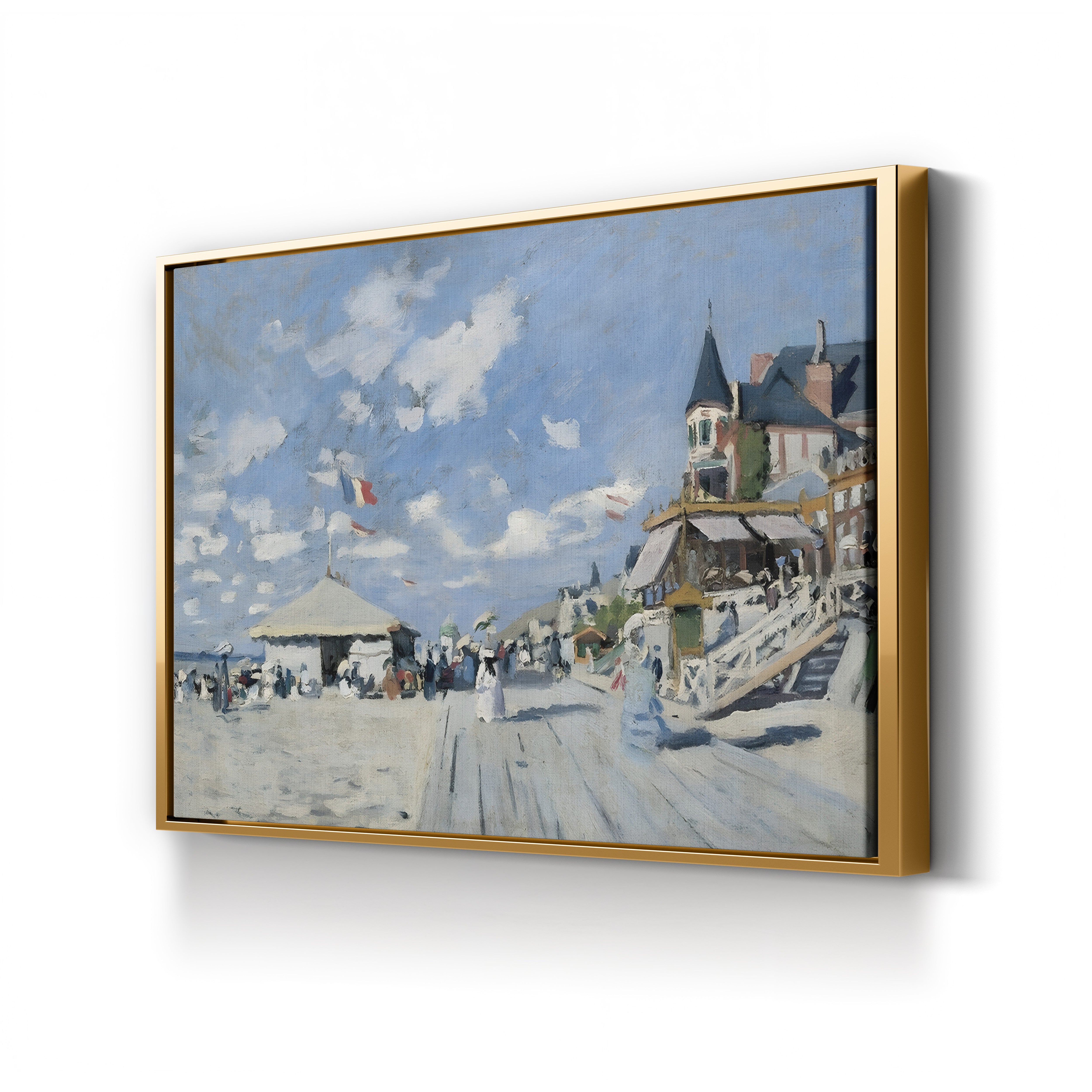 The Boardwalk at Trouville (Sur les planches de Trouville), 1870 by Claude Monet