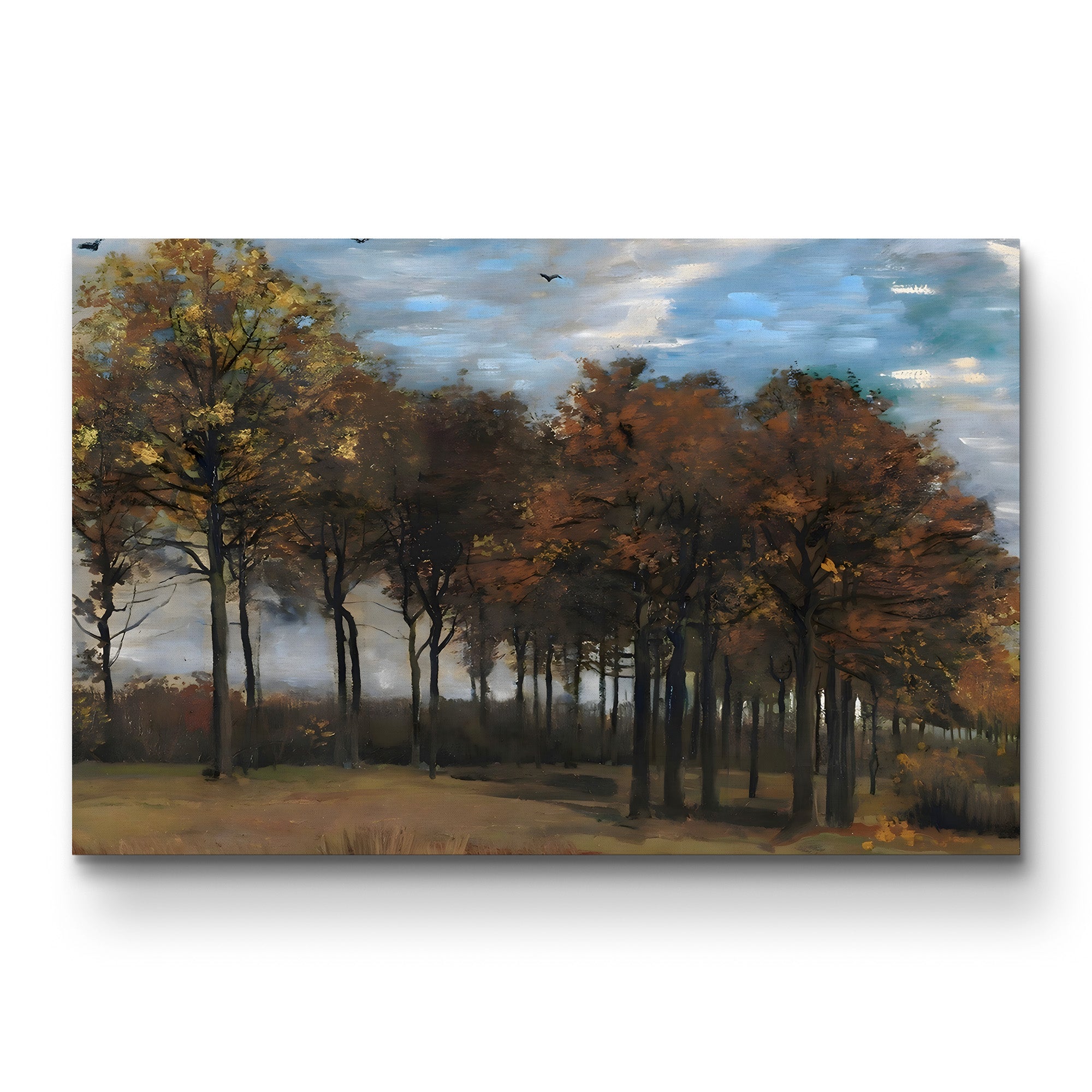 Autumn Landscape, c.1885 – Vincent van Gogh Wall Art | Early Dutch Landscape Canvas Print