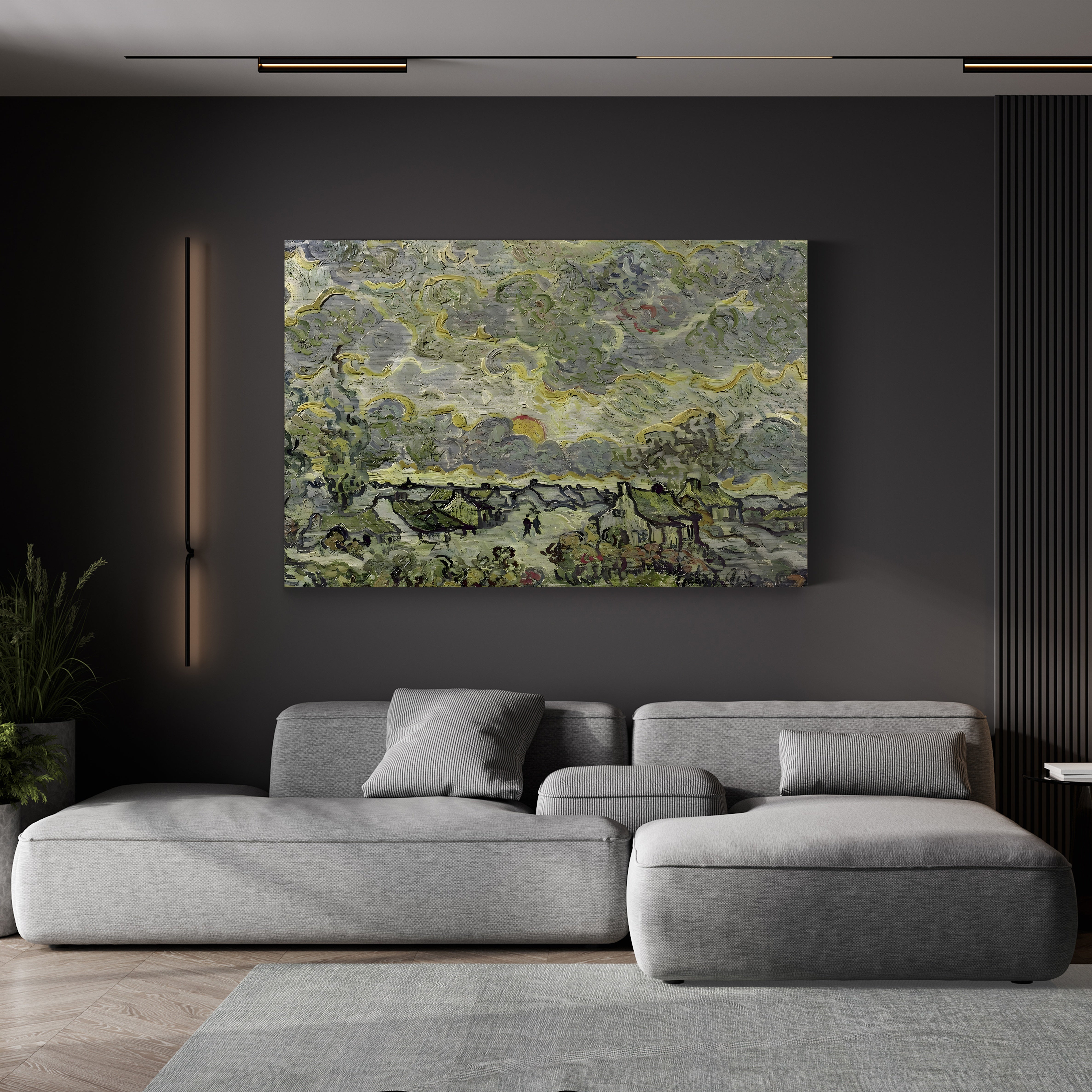 Autumn Landscape, 1890 – Vincent van Gogh Wall Art | Post-Impressionist Landscape Canvas Print