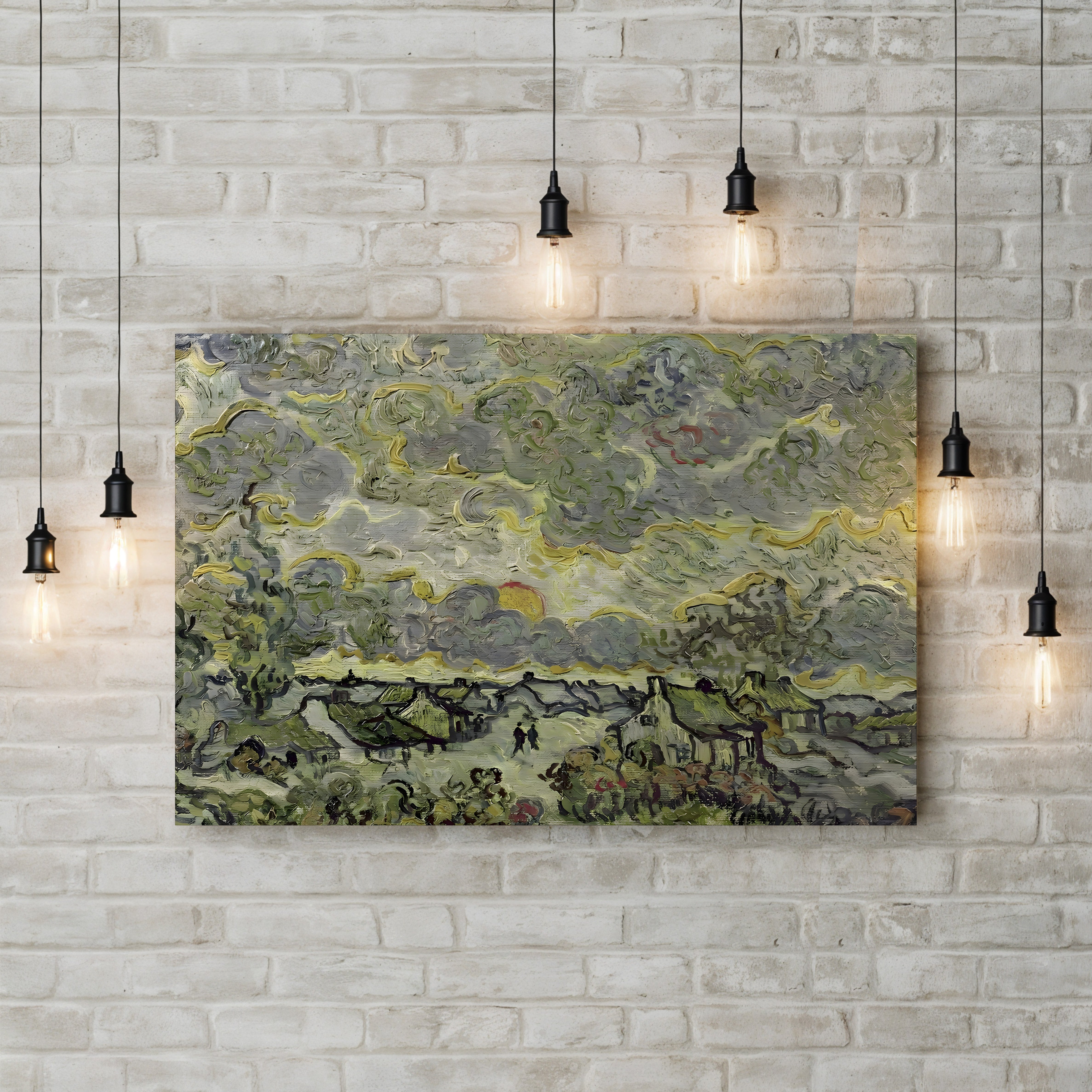 Autumn Landscape, 1890 – Vincent van Gogh Wall Art | Post-Impressionist Landscape Canvas Print