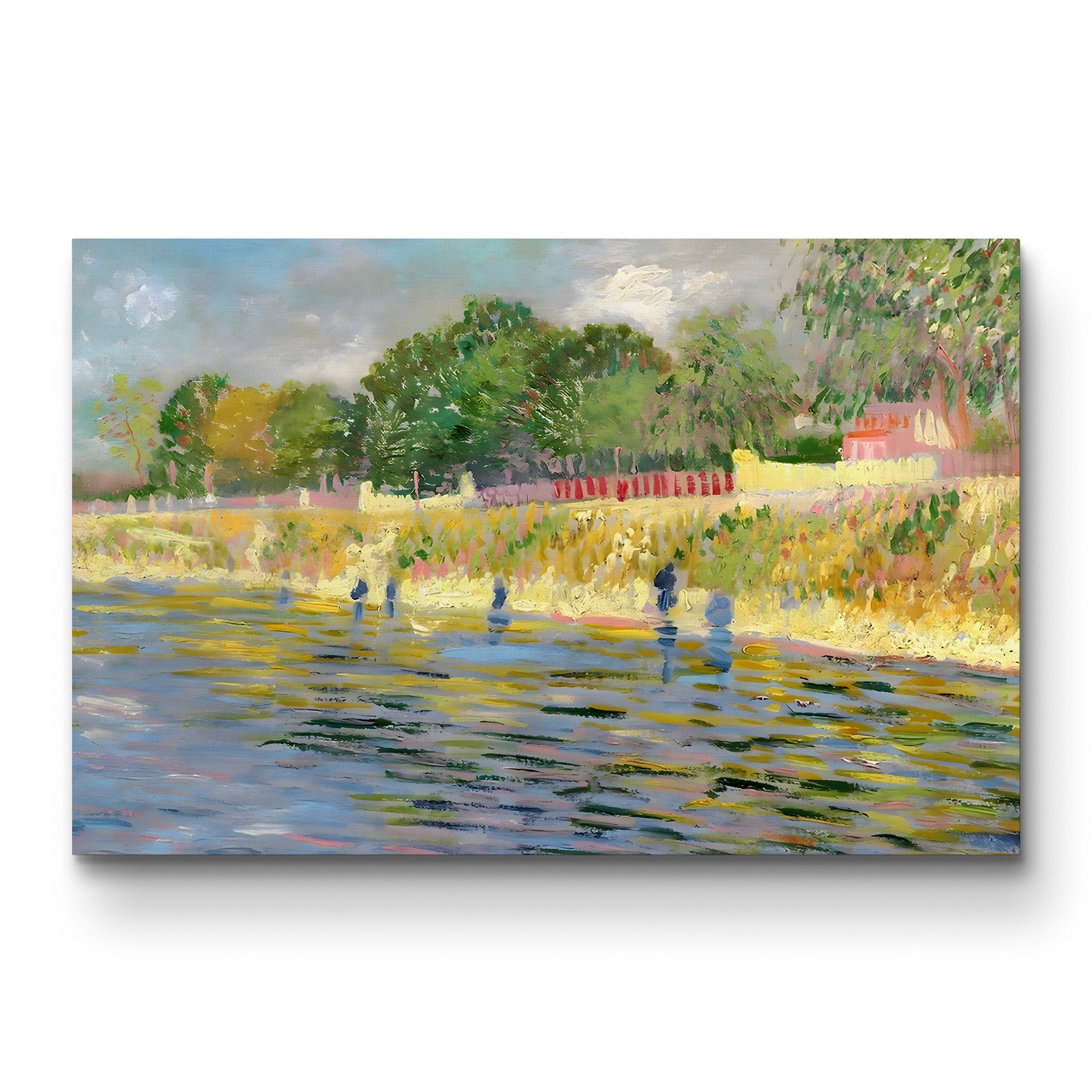 Bank of the Seine, 1887 – Vincent van Gogh Wall Art | Post-Impressionist Riverside Canvas Print