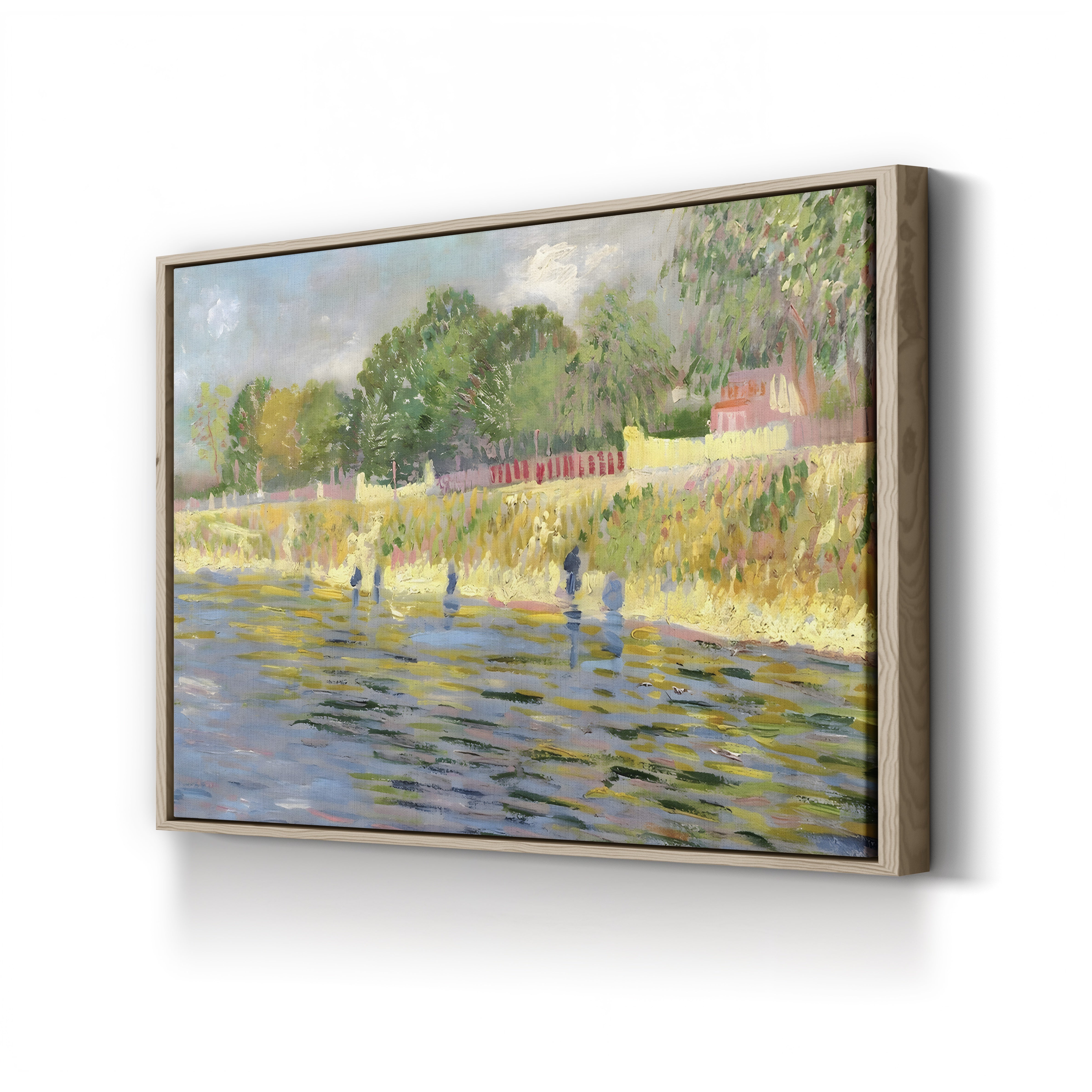 Bank of the Seine, 1887 – Vincent van Gogh Wall Art | Post-Impressionist Riverside Canvas Print