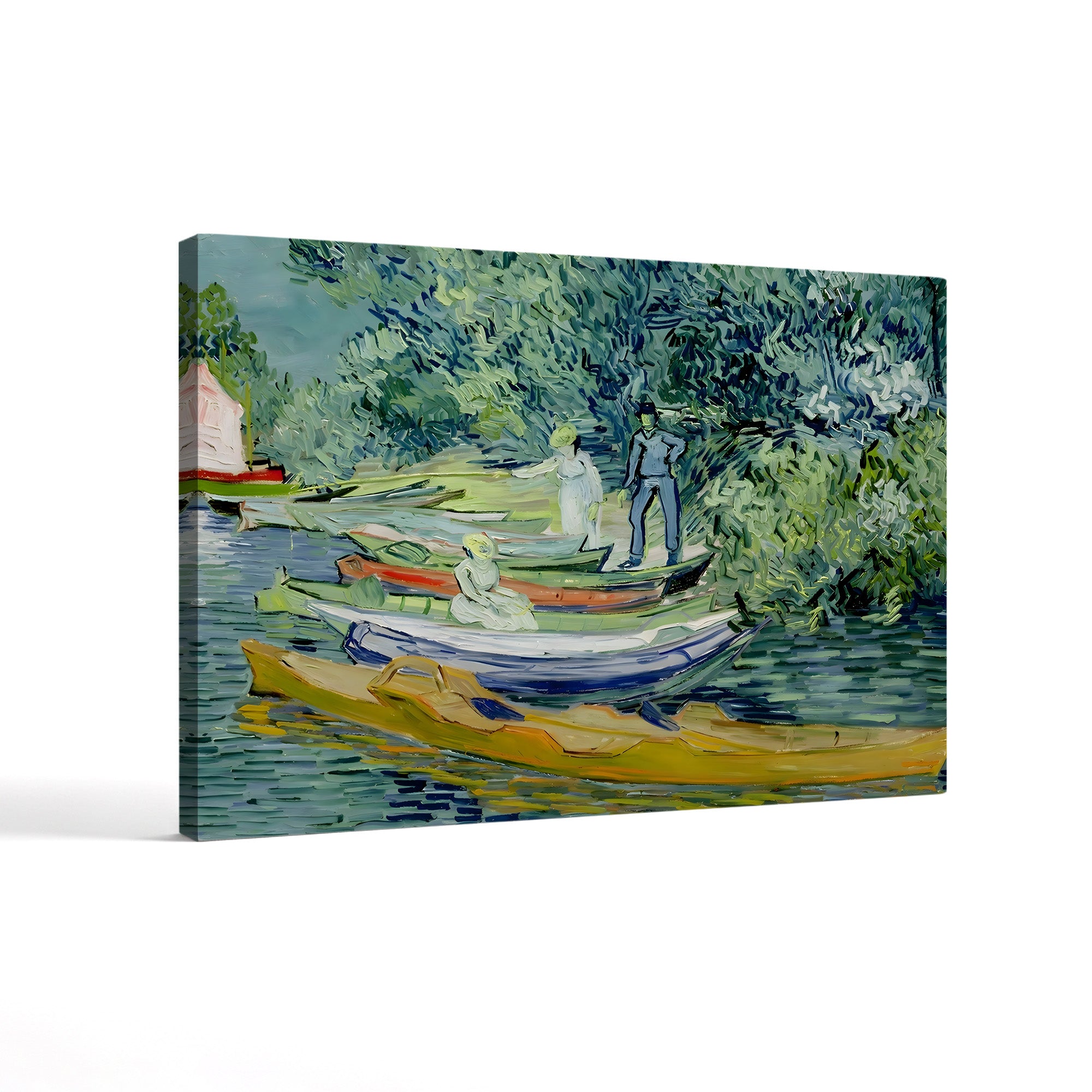Bank of the Oise at Auvers, 1890 – Vincent van Gogh Wall Art | Post-Impressionist Riverside Canvas Print
