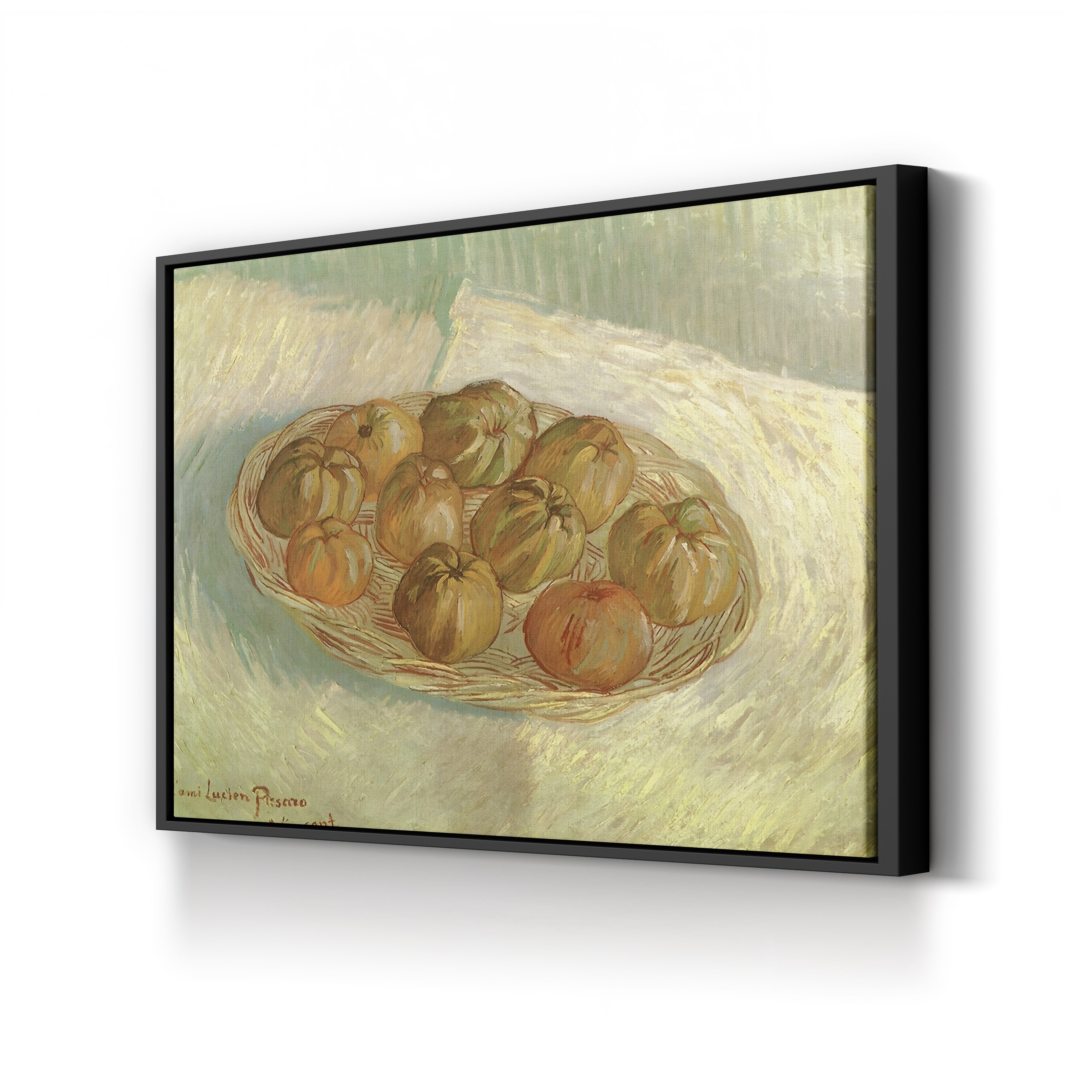 Basket of Apples, 1885 – Vincent van Gogh Wall Art | Early Dutch Still Life Canvas Print