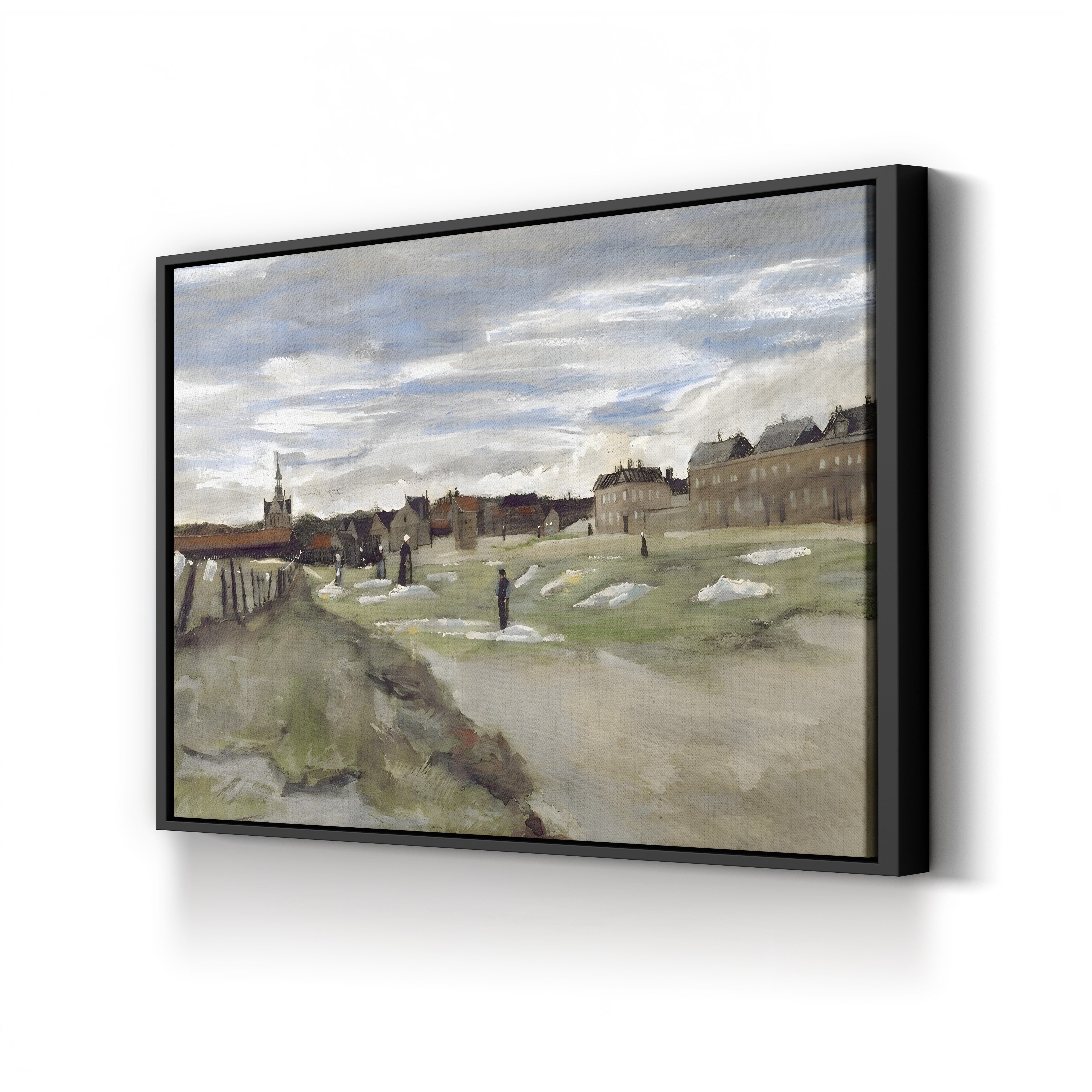 Bleaching Ground at Scheveningen, 1882 – Vincent van Gogh Wall Art | Early Dutch Landscape Canvas Print