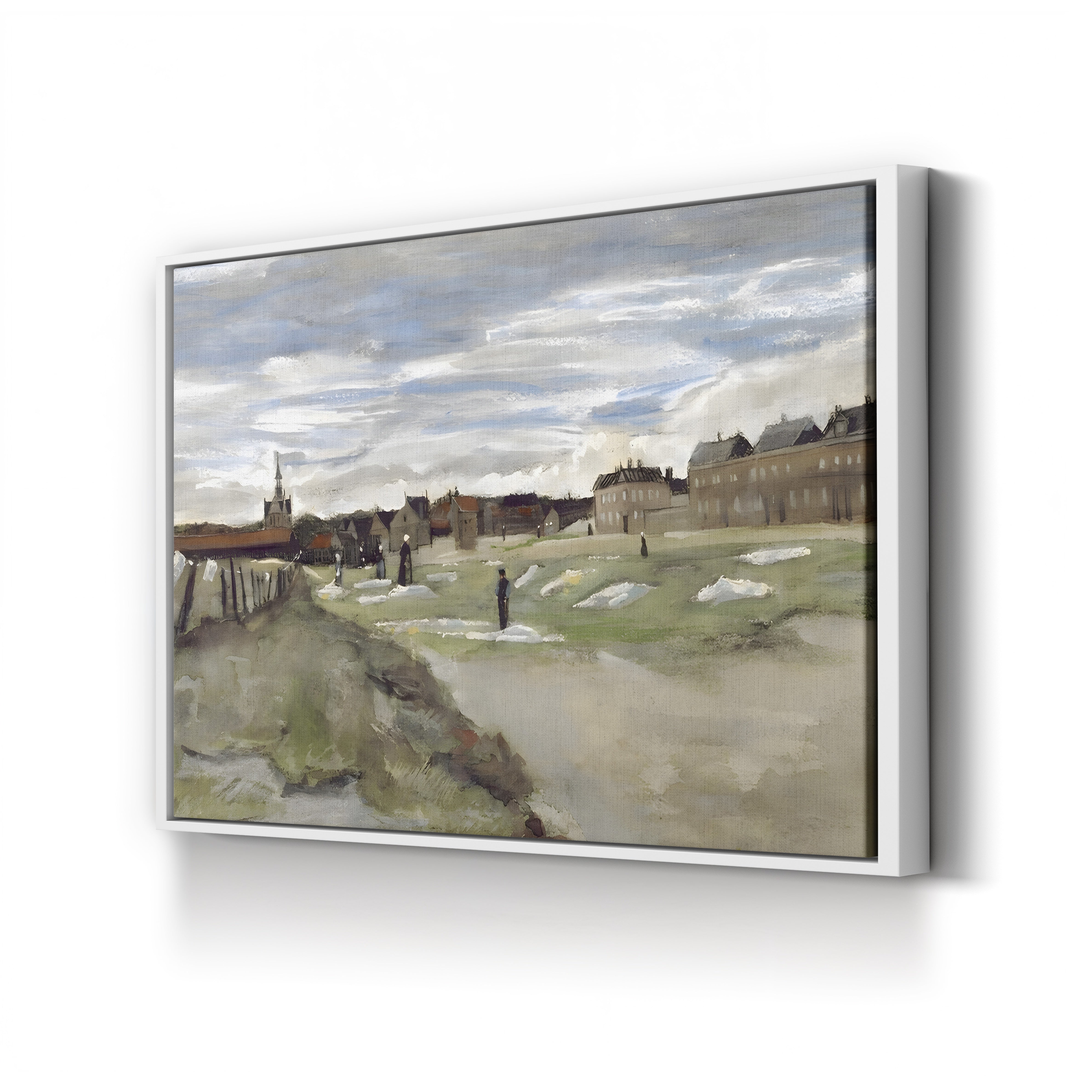 Bleaching Ground at Scheveningen, 1882 – Vincent van Gogh Wall Art | Early Dutch Landscape Canvas Print