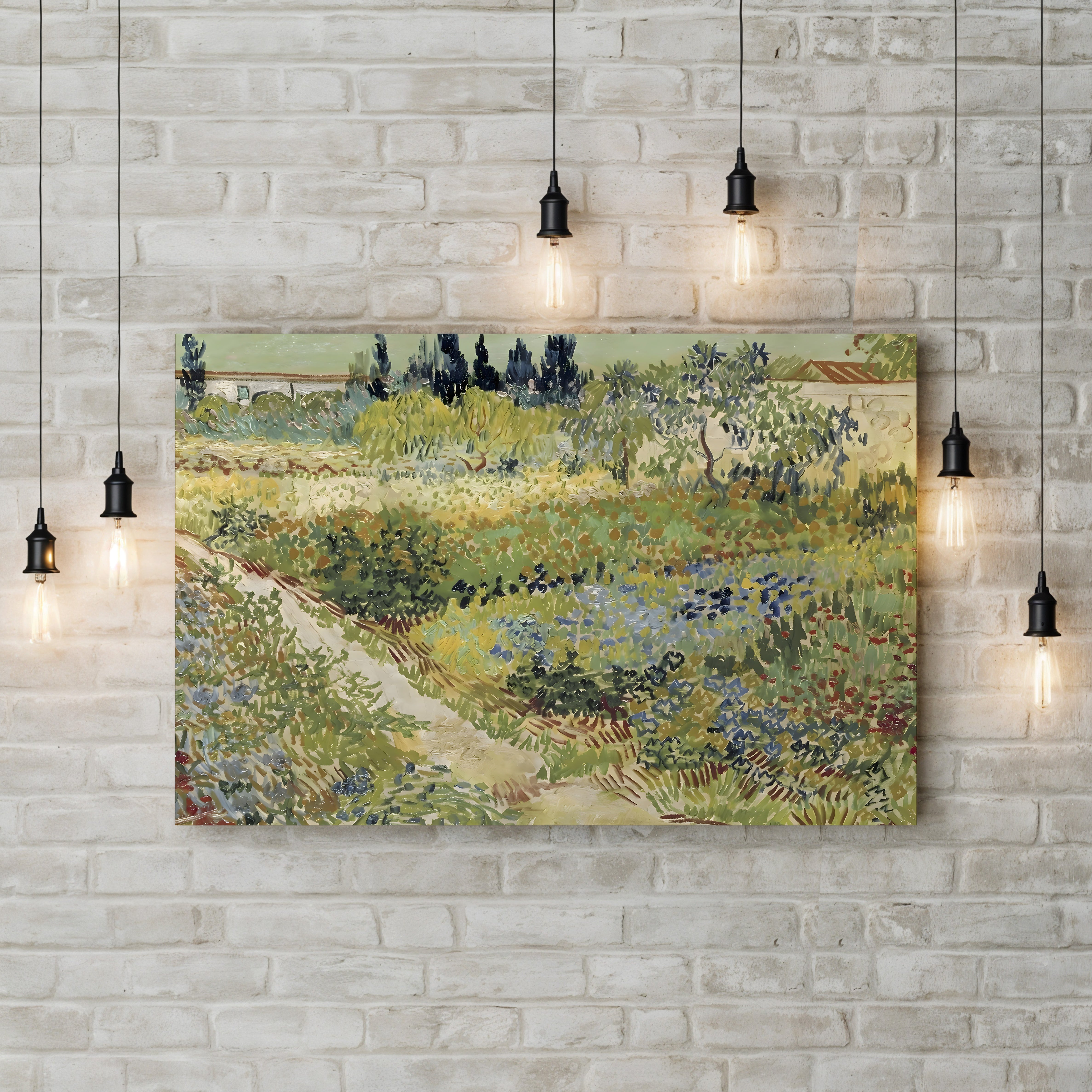 Blühender Garten – Vincent van Gogh Wall Art | Post-Impressionist Garden Canvas Print