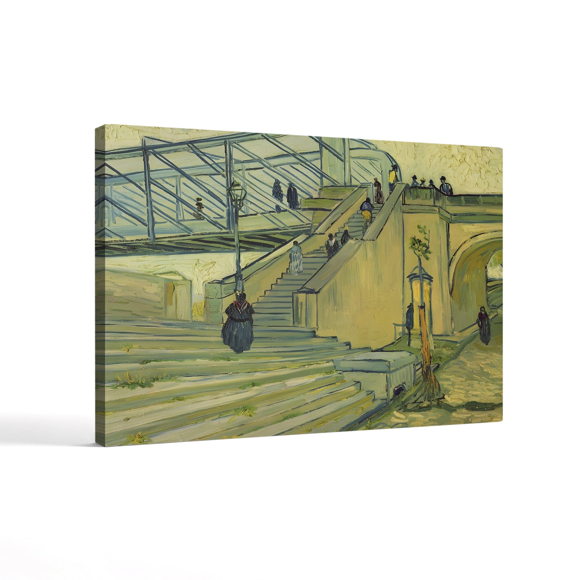 Bridge of Trinquetaille, 1888 – Vincent van Gogh Wall Art | Post-Impressionist Architecture Canvas Print