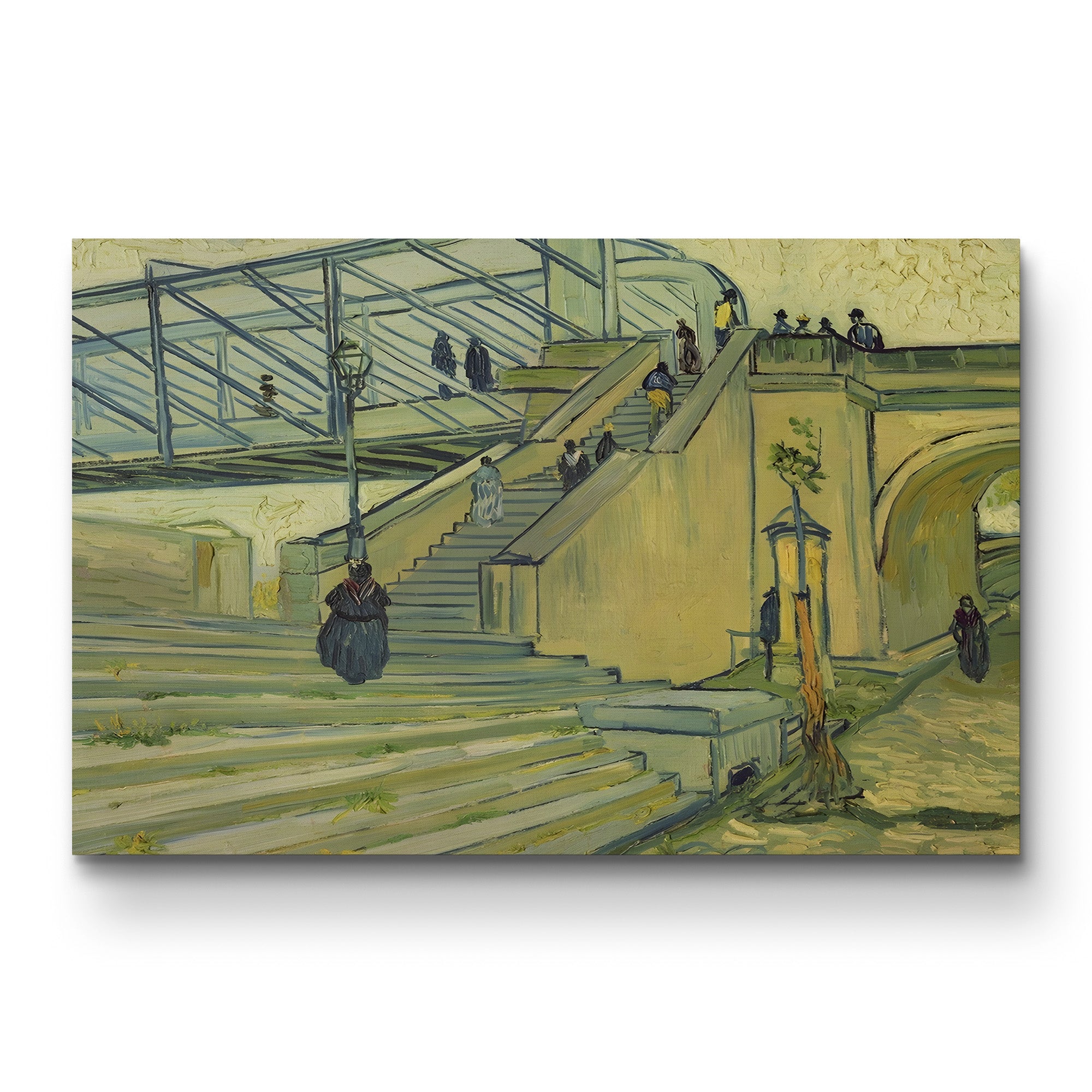 Bridge of Trinquetaille, 1888 – Vincent van Gogh Wall Art | Post-Impressionist Architecture Canvas Print