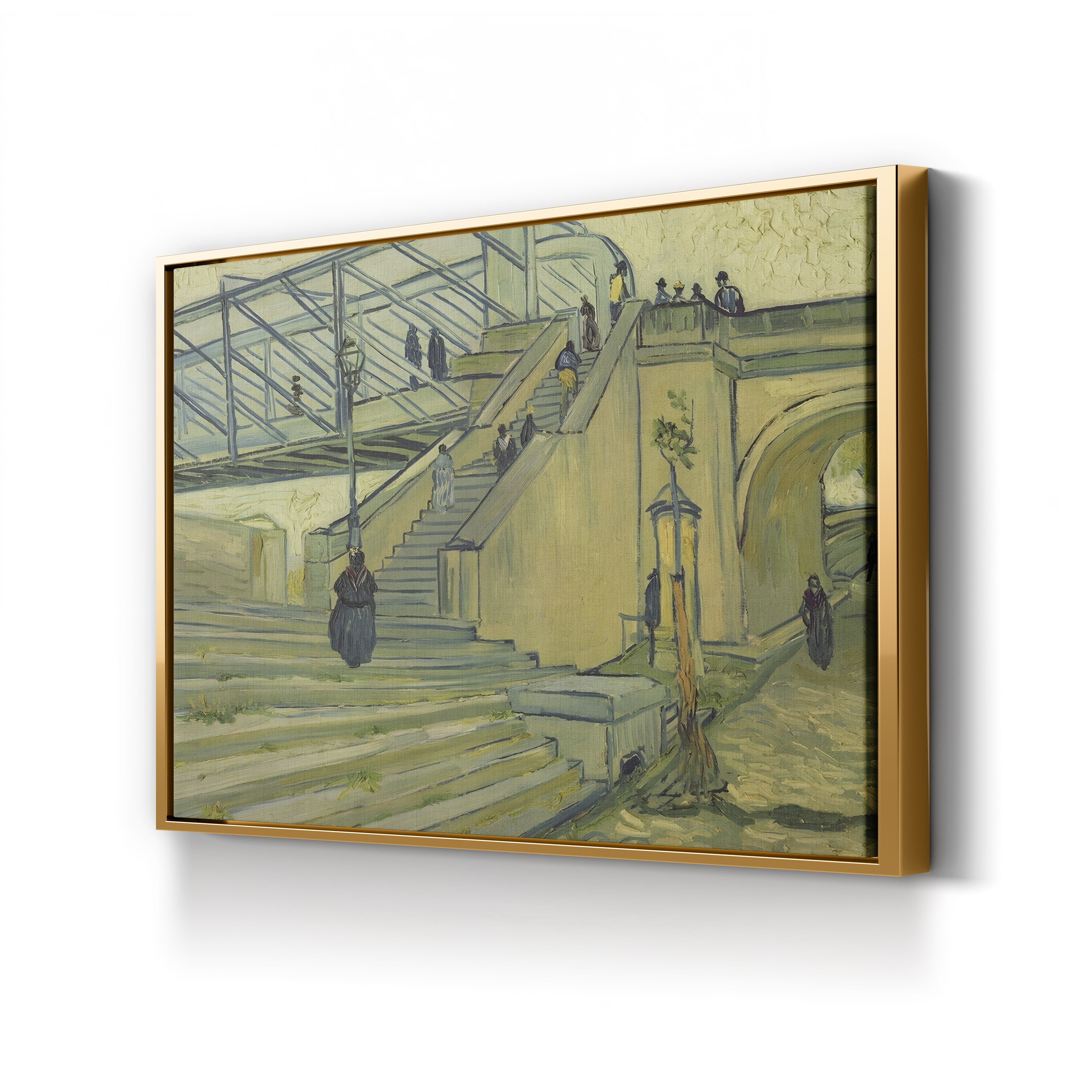 Bridge of Trinquetaille, 1888 – Vincent van Gogh Wall Art | Post-Impressionist Architecture Canvas Print
