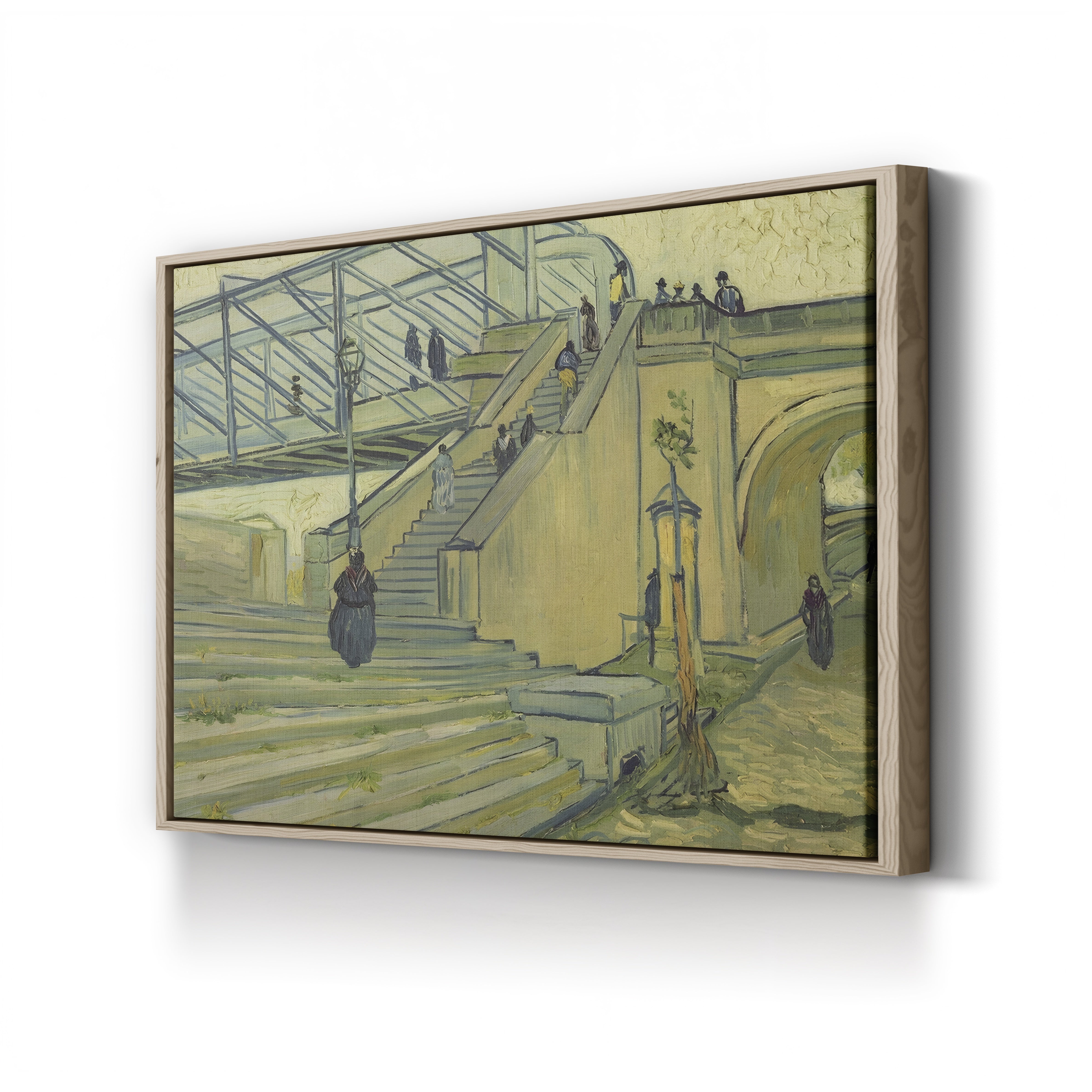 Bridge of Trinquetaille, 1888 – Vincent van Gogh Wall Art | Post-Impressionist Architecture Canvas Print