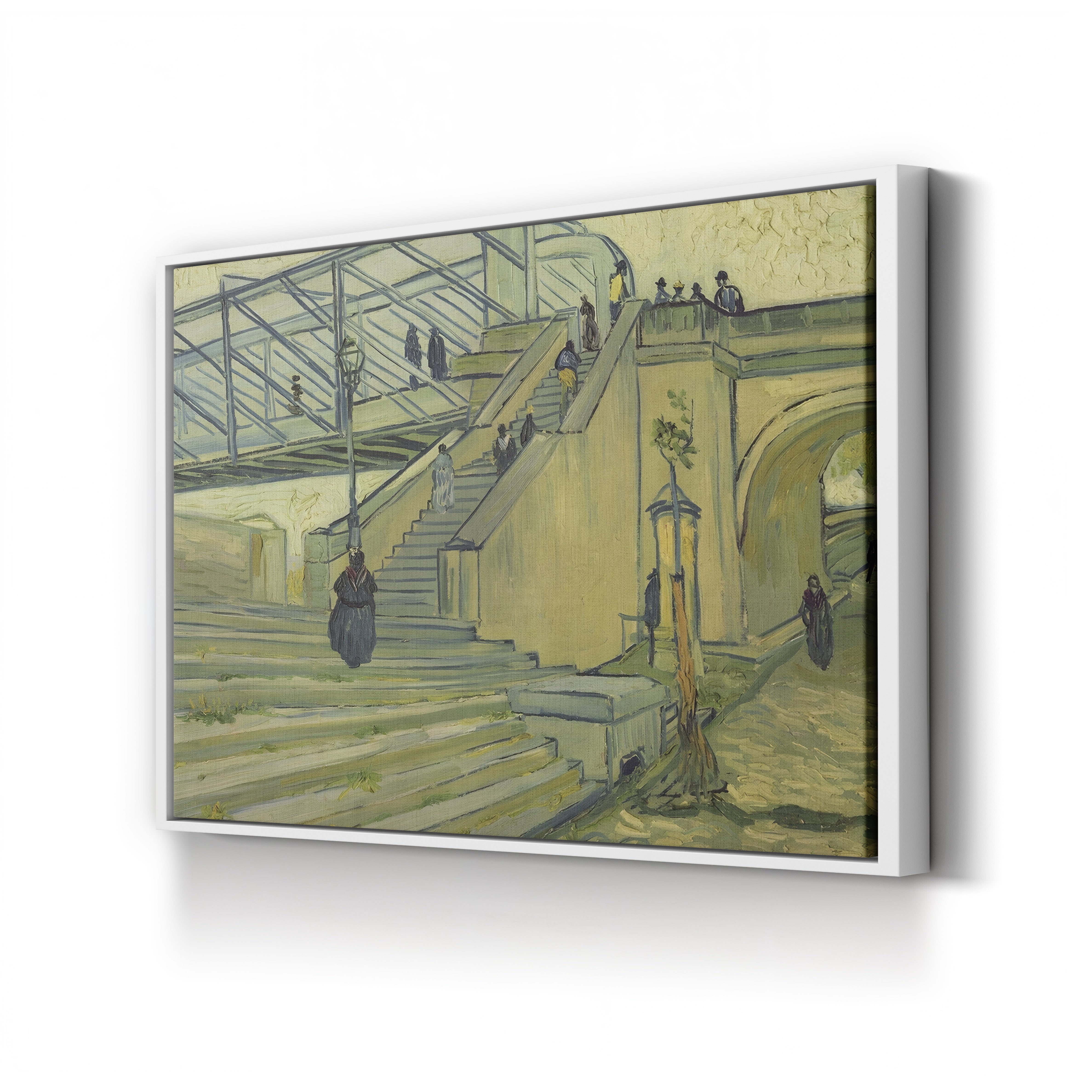 Bridge of Trinquetaille, 1888 – Vincent van Gogh Wall Art | Post-Impressionist Architecture Canvas Print