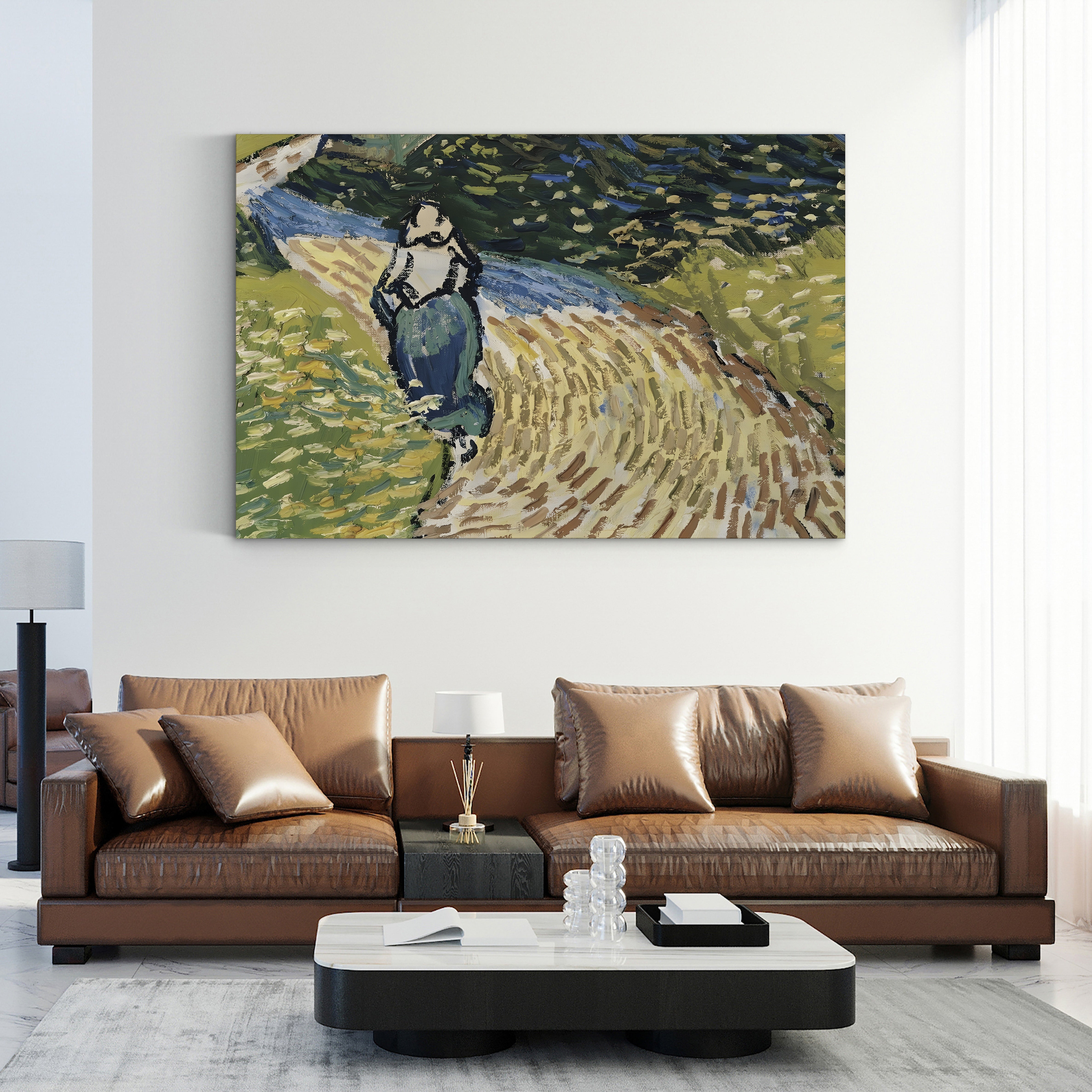 The Church at Auvers, 1890 (Musée d'Orsay) – Vincent van Gogh Wall Art | Post-Impressionist Architecture Canvas Print