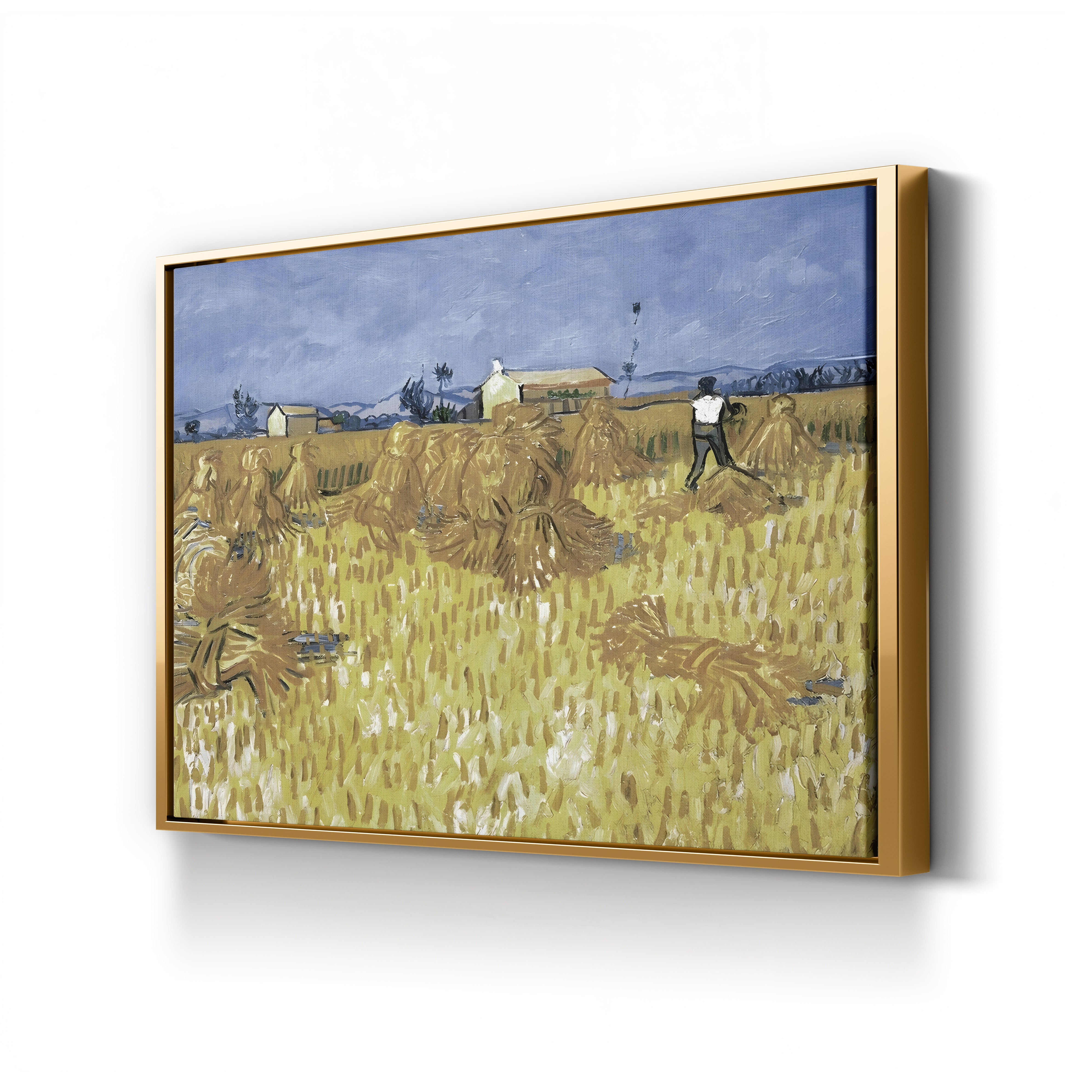 Corn Harvest in Provence – Vincent van Gogh Wall Art | Post-Impressionist Landscape Canvas Print