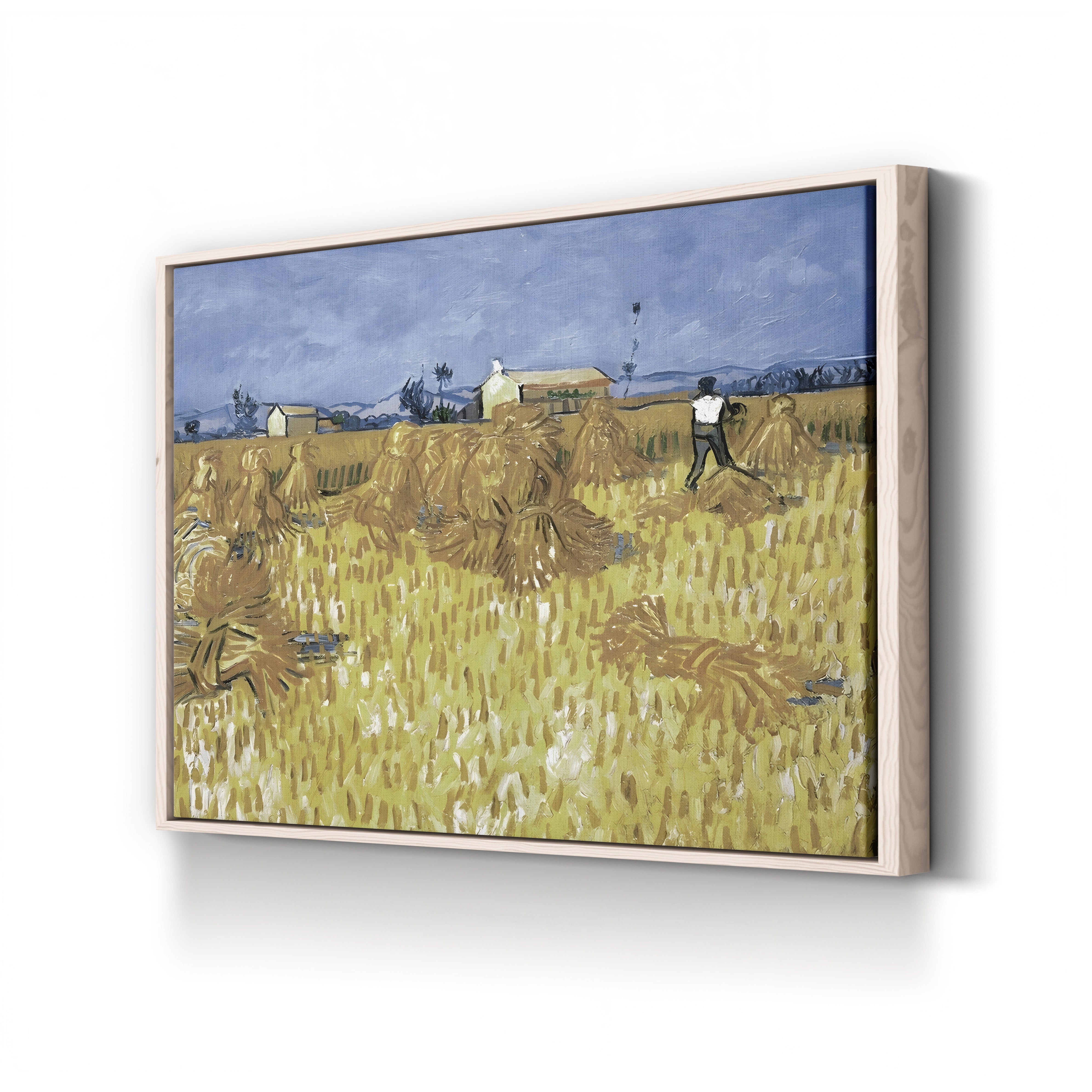 Corn Harvest in Provence – Vincent van Gogh Wall Art | Post-Impressionist Landscape Canvas Print