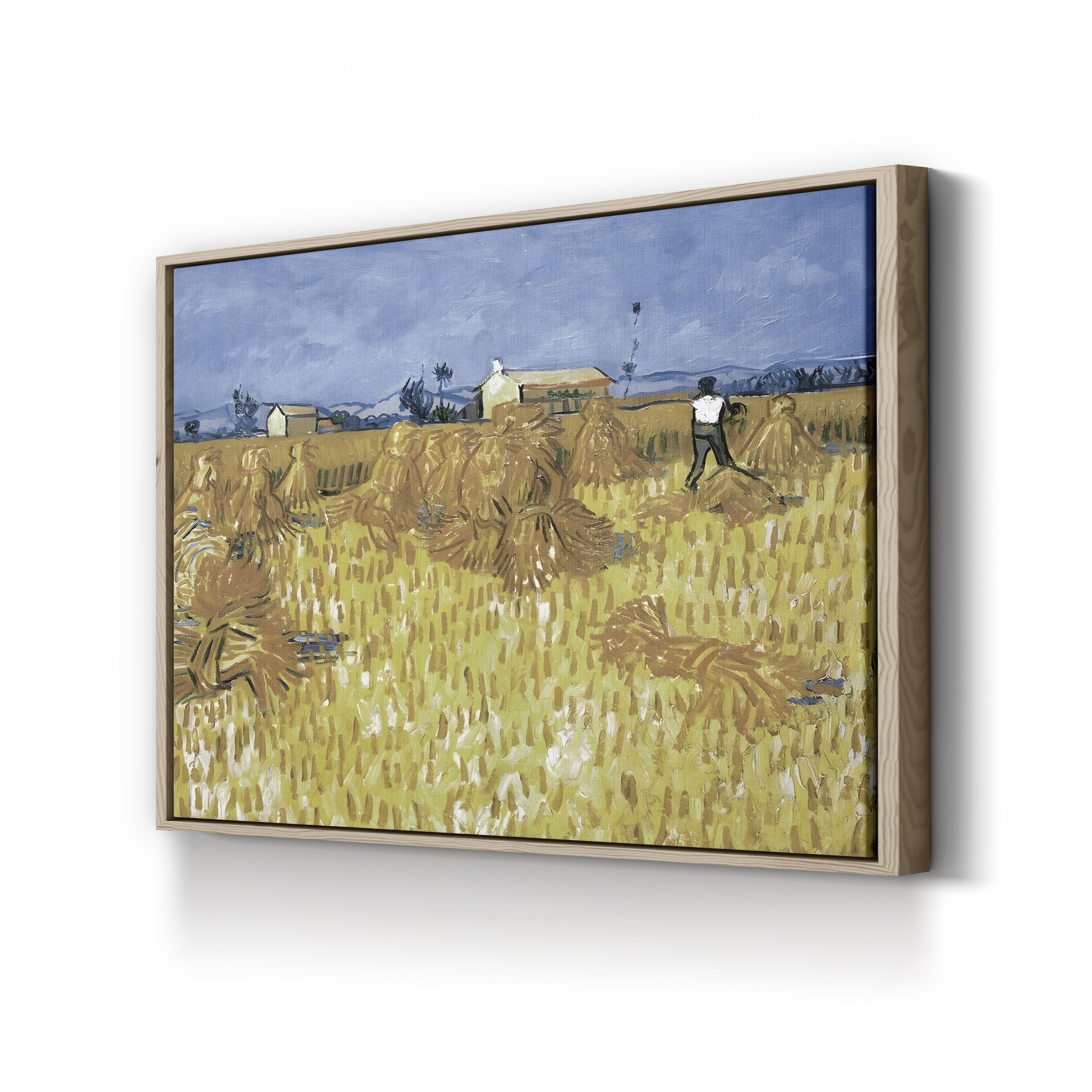 Corn Harvest in Provence – Vincent van Gogh Wall Art | Post-Impressionist Landscape Canvas Print