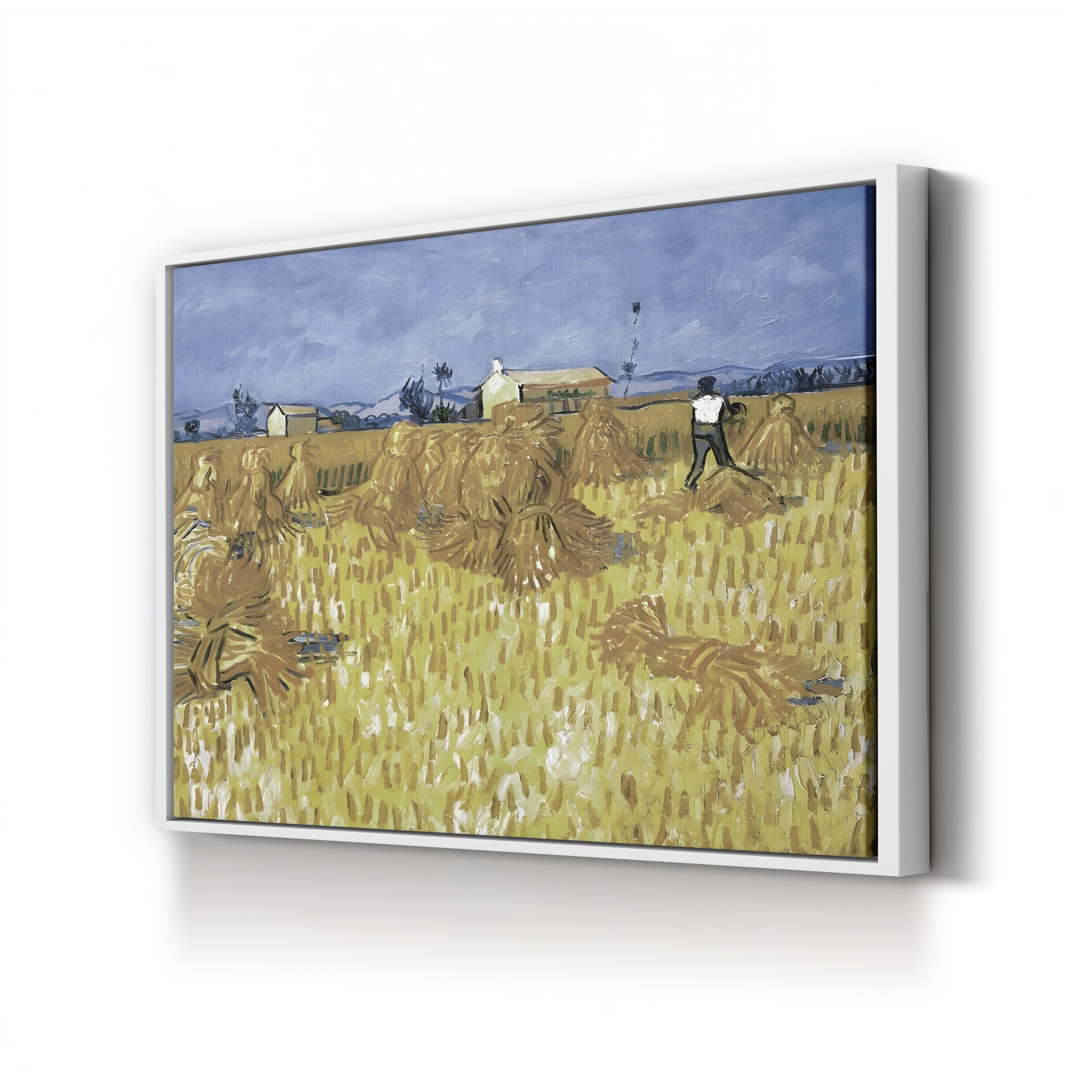 Corn Harvest in Provence – Vincent van Gogh Wall Art | Post-Impressionist Landscape Canvas Print