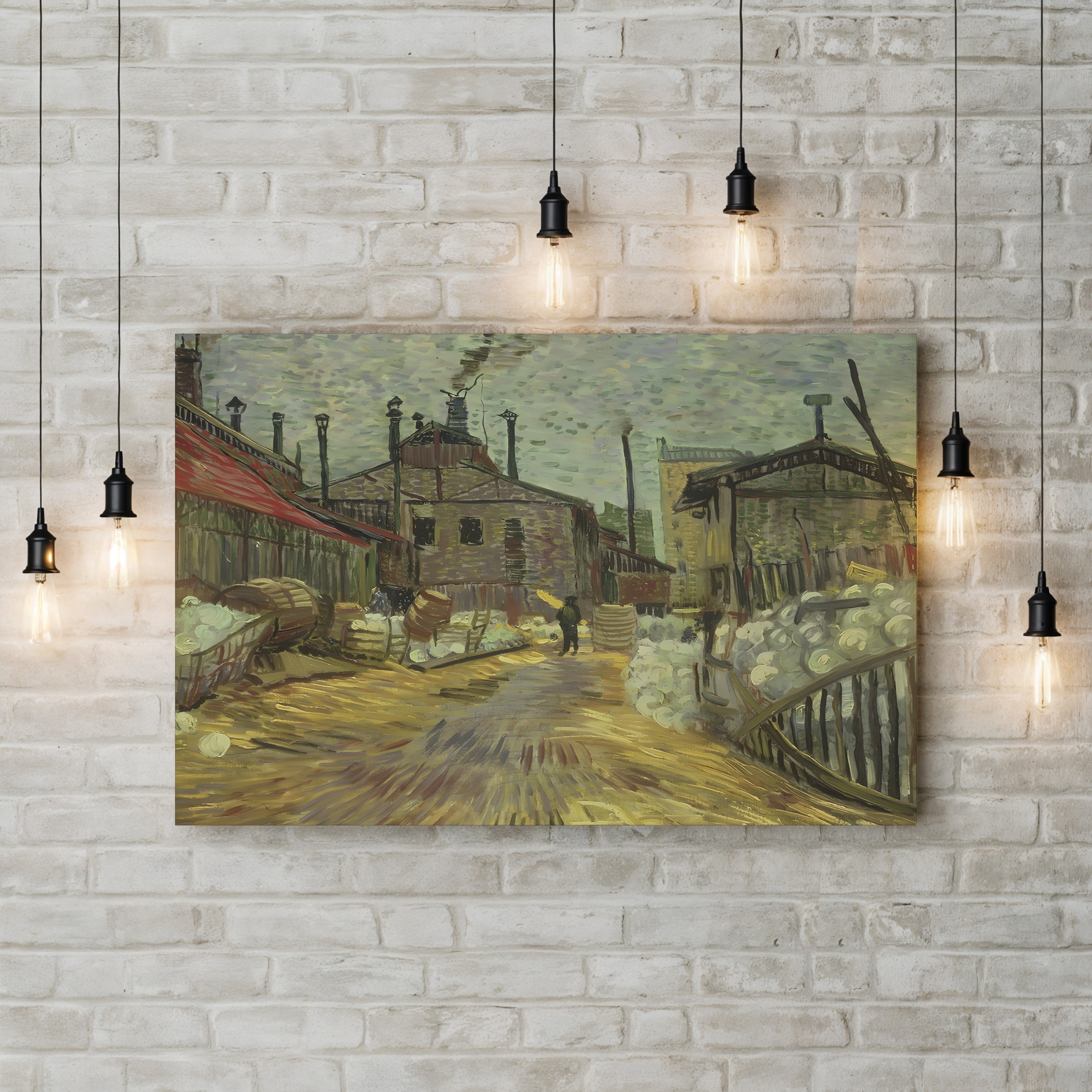 Factories, 1887 – Vincent van Gogh Wall Art | Post-Impressionist Industrial Canvas Print