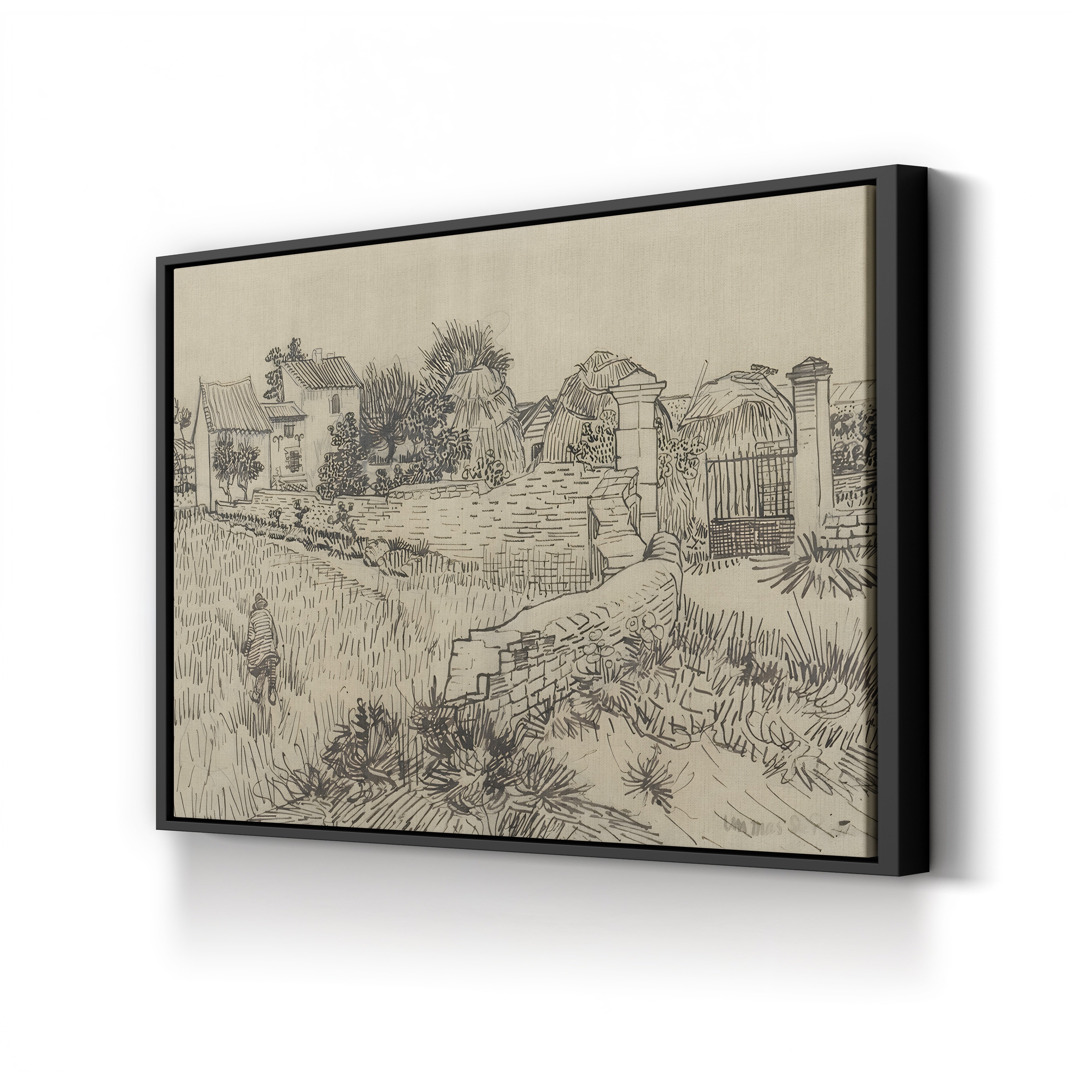 Farm in Provence, c. 1888 – Vincent van Gogh Wall Art | Post-Impressionist Landscape Canvas Print