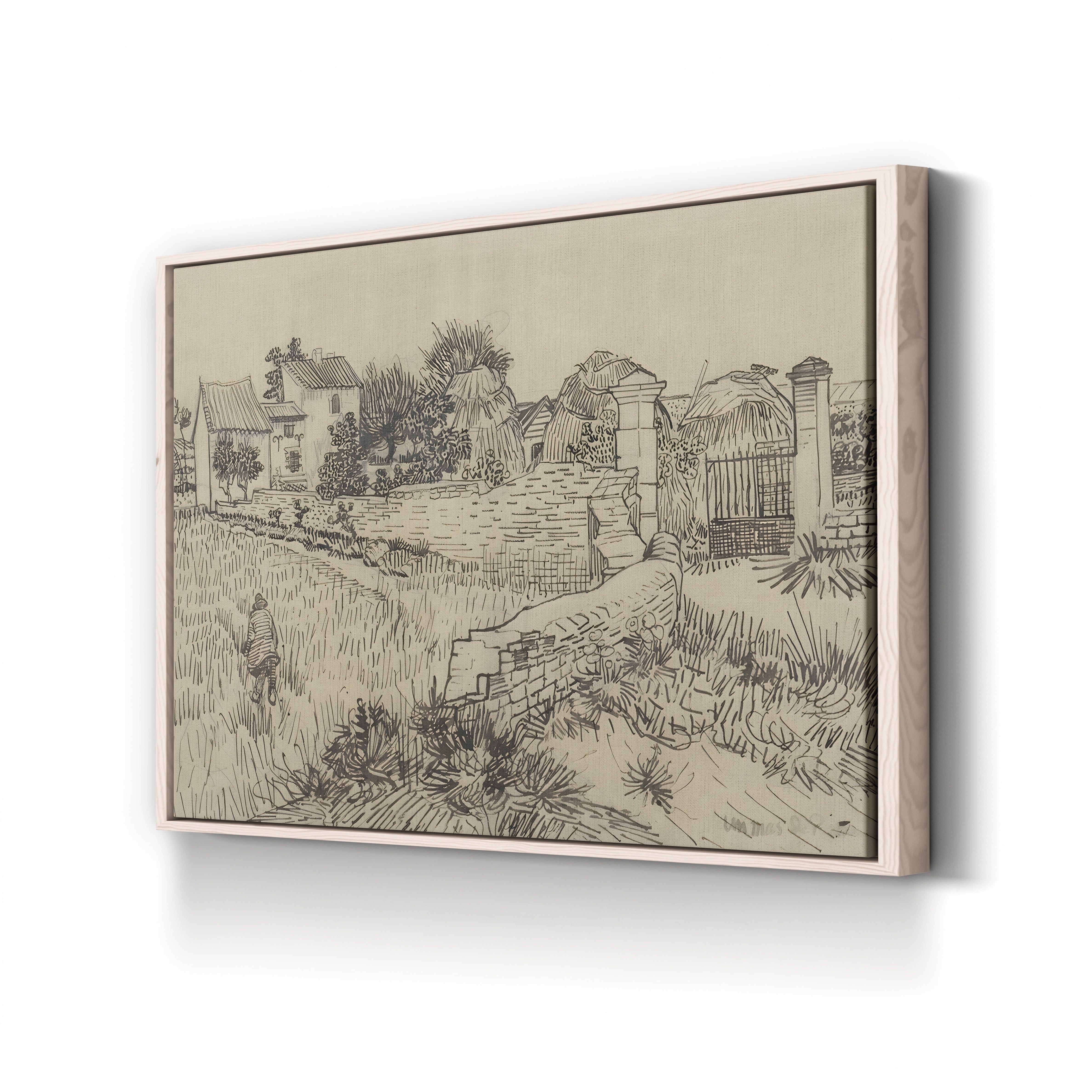 Farm in Provence, c. 1888 – Vincent van Gogh Wall Art | Post-Impressionist Landscape Canvas Print