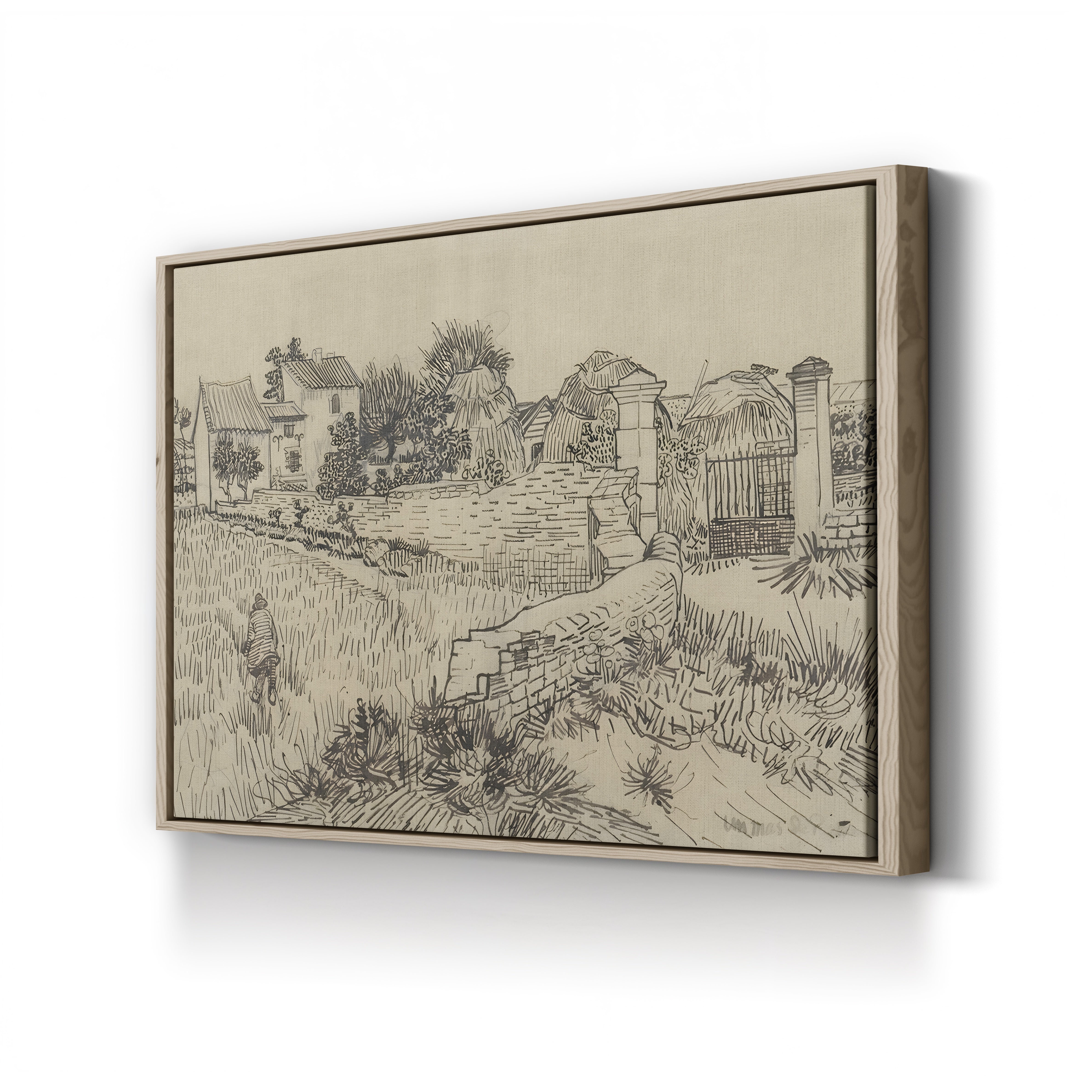 Farm in Provence, c. 1888 – Vincent van Gogh Wall Art | Post-Impressionist Landscape Canvas Print