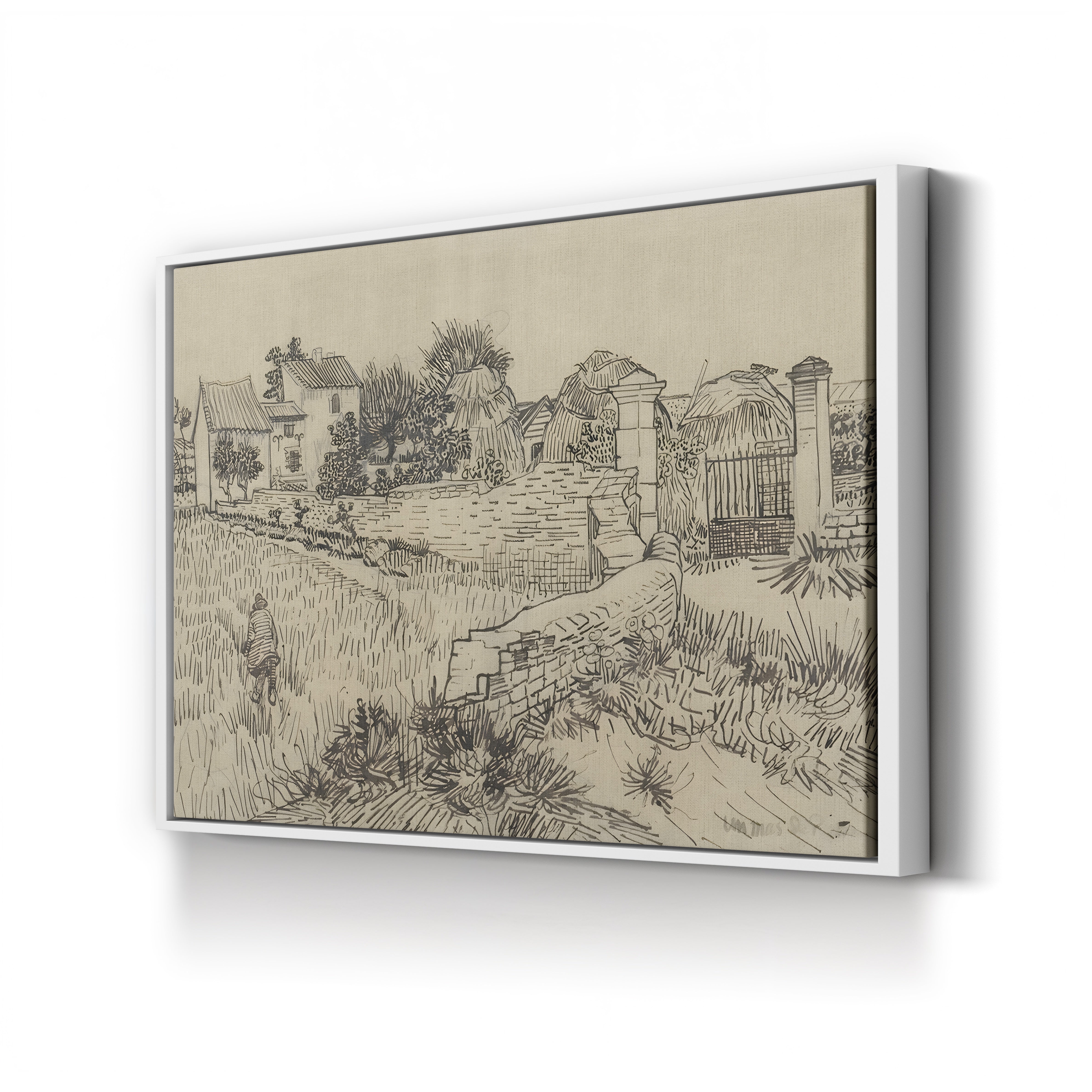 Farm in Provence, c. 1888 – Vincent van Gogh Wall Art | Post-Impressionist Landscape Canvas Print