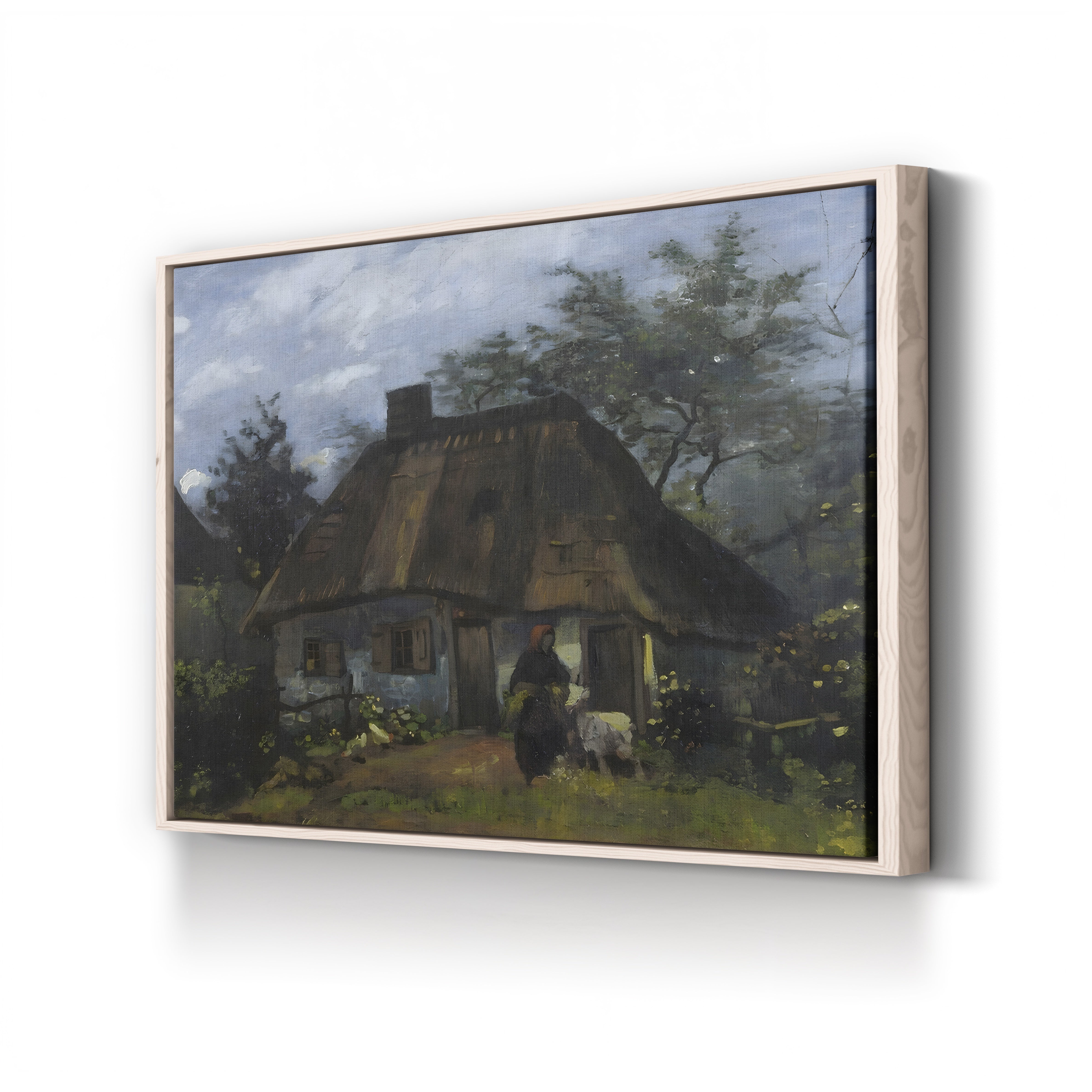 Farmhouse in Nuenen (La Chaumière), 1885 – Vincent van Gogh Wall Art | Early Dutch Landscape Canvas Print