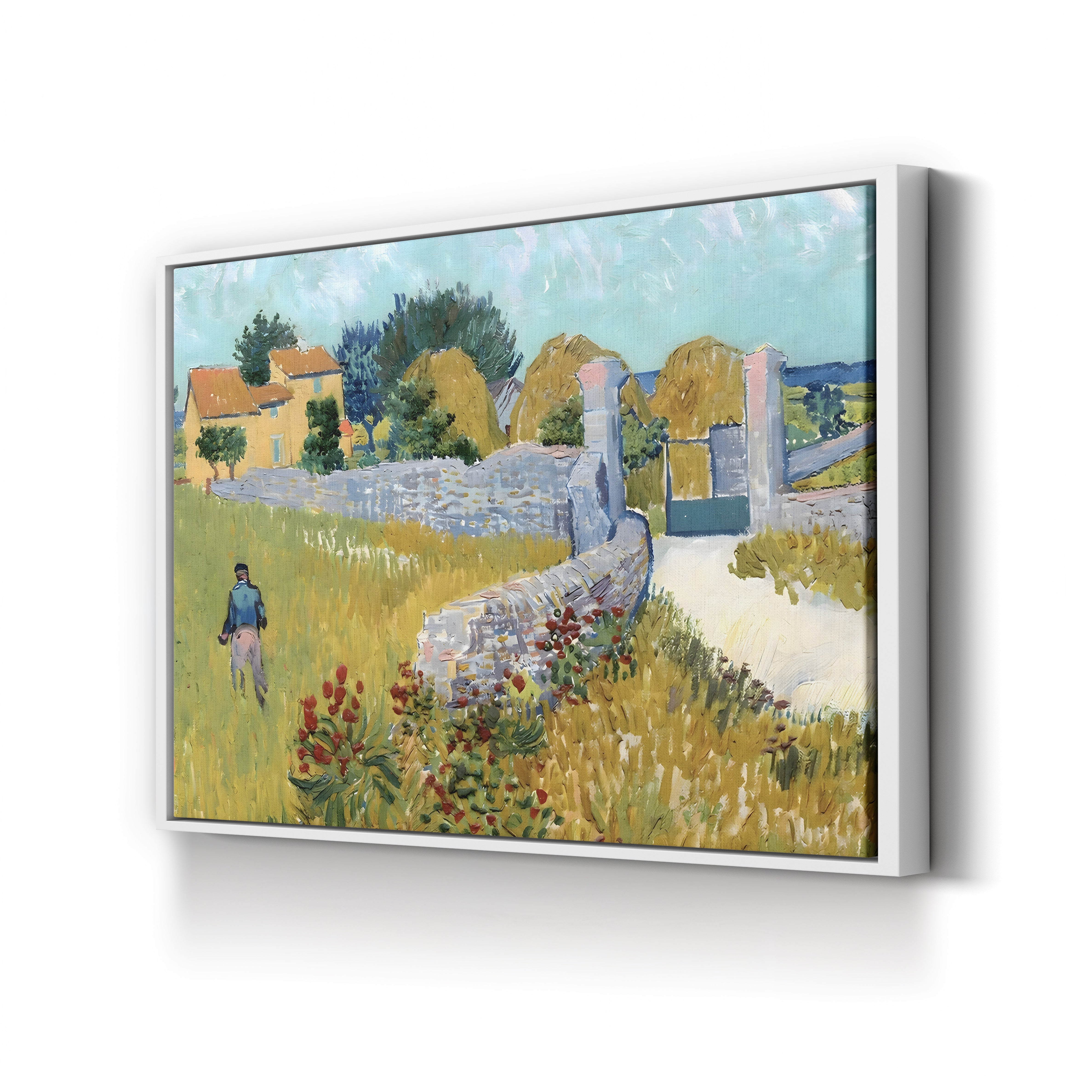 Farmhouse in Provence, 1888 – Vincent van Gogh Wall Art | Post-Impressionist Landscape Canvas Print