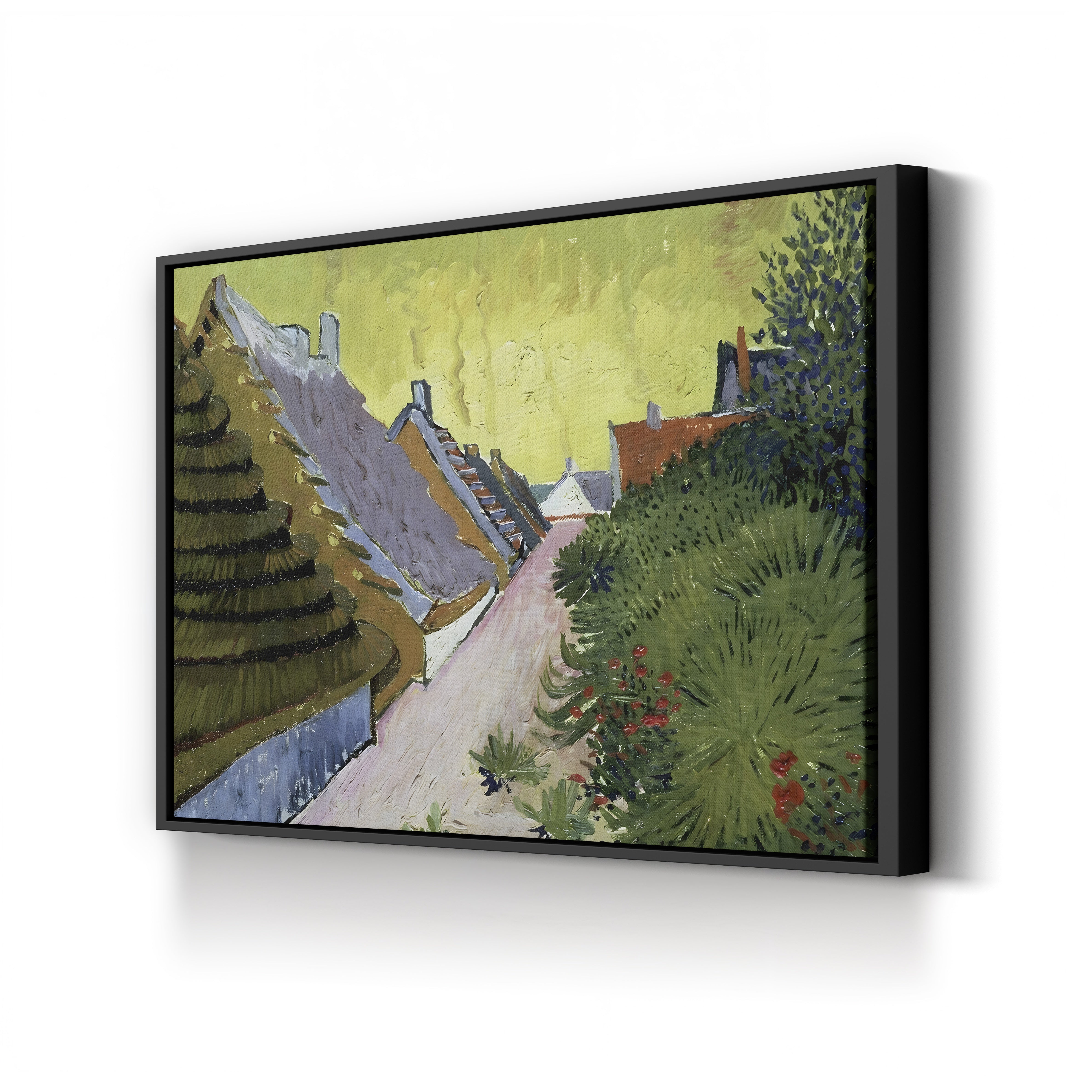 Farmhouses at Saintes-Maries, 1888 – Vincent van Gogh Wall Art | Post-Impressionist Landscape Canvas Print