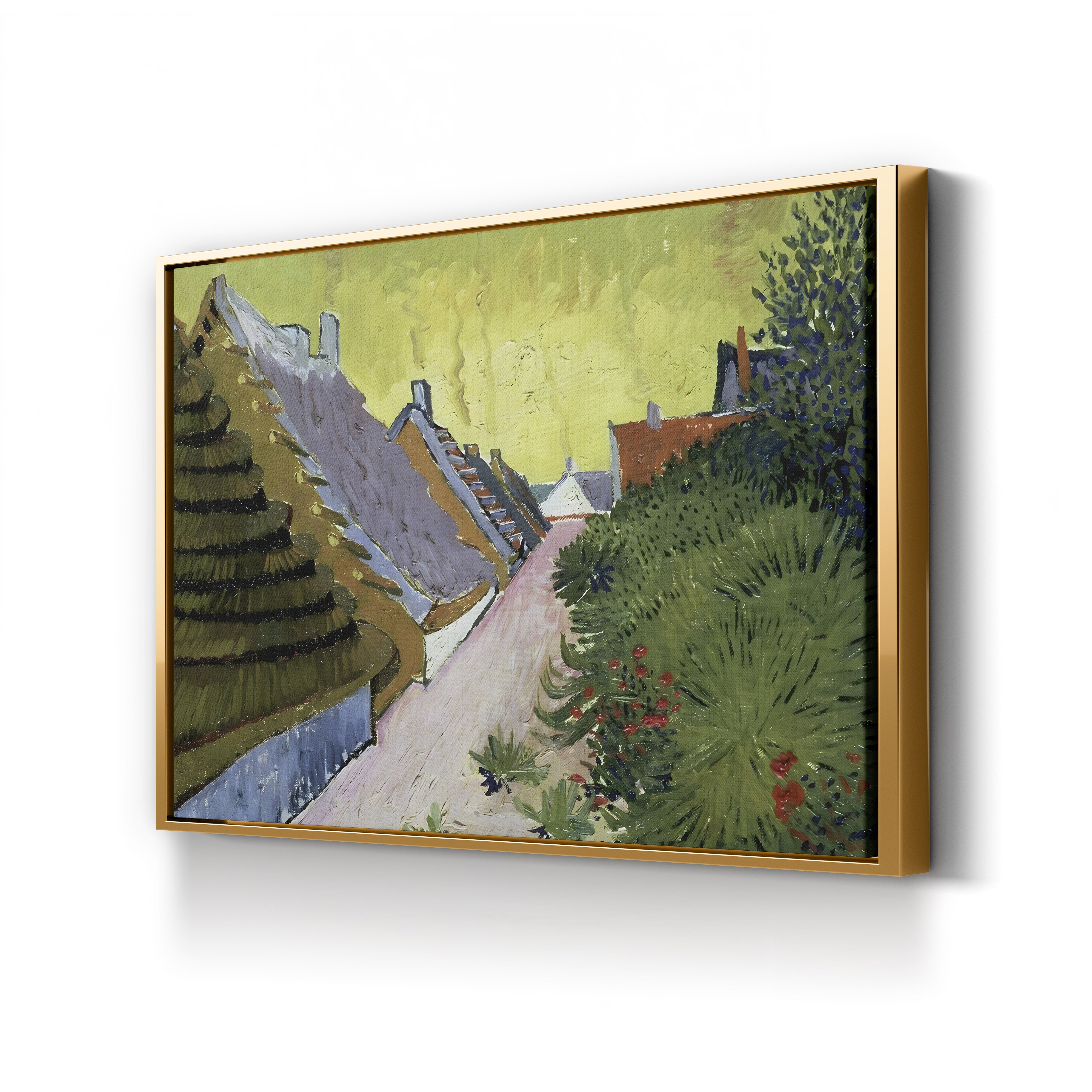 Farmhouses at Saintes-Maries, 1888 – Vincent van Gogh Wall Art | Post-Impressionist Landscape Canvas Print