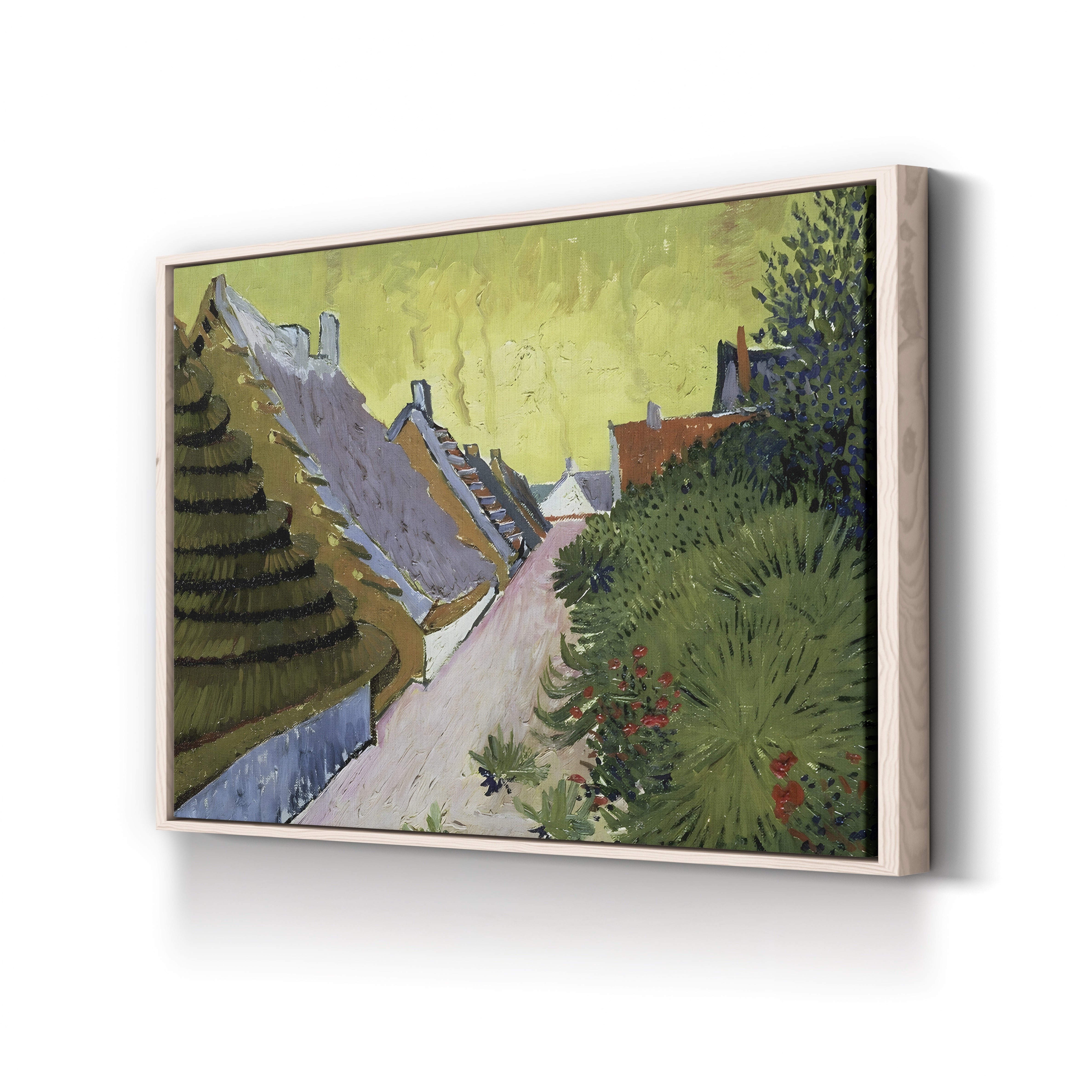 Farmhouses at Saintes-Maries, 1888 – Vincent van Gogh Wall Art | Post-Impressionist Landscape Canvas Print