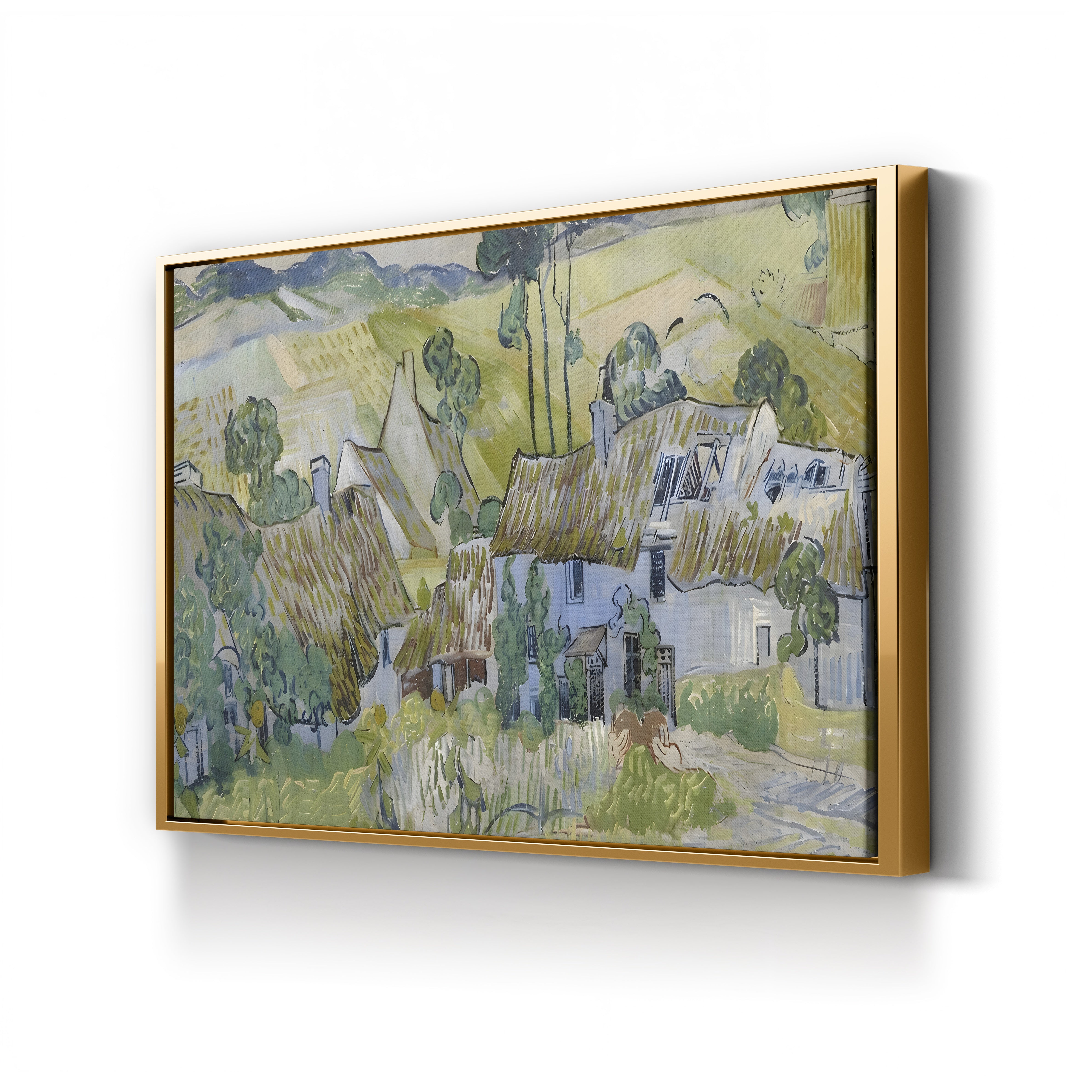 Farms Near Auvers, 1890 – Vincent van Gogh Wall Art | Post-Impressionist Landscape Canvas Print