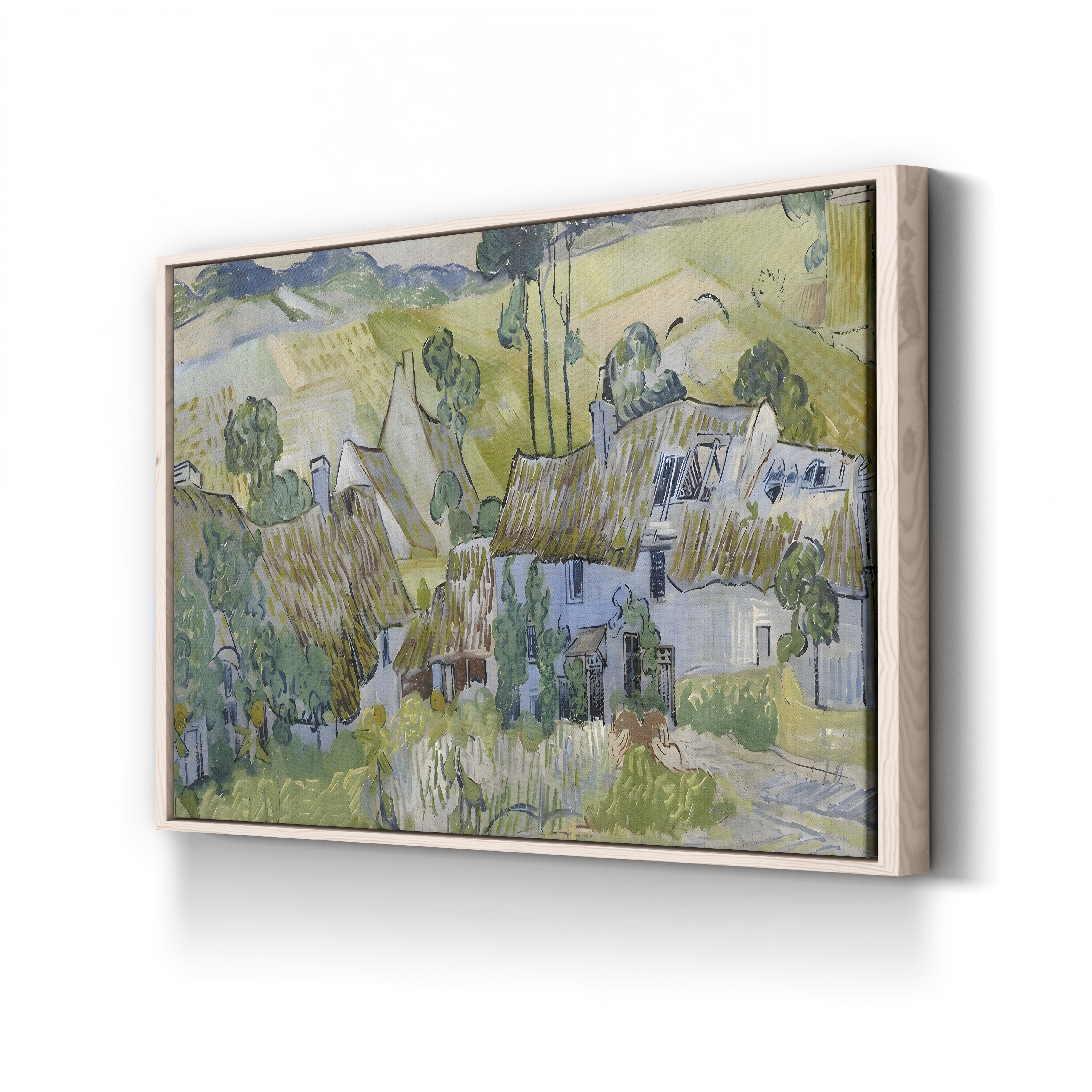 Farms Near Auvers, 1890 – Vincent van Gogh Wall Art | Post-Impressionist Landscape Canvas Print