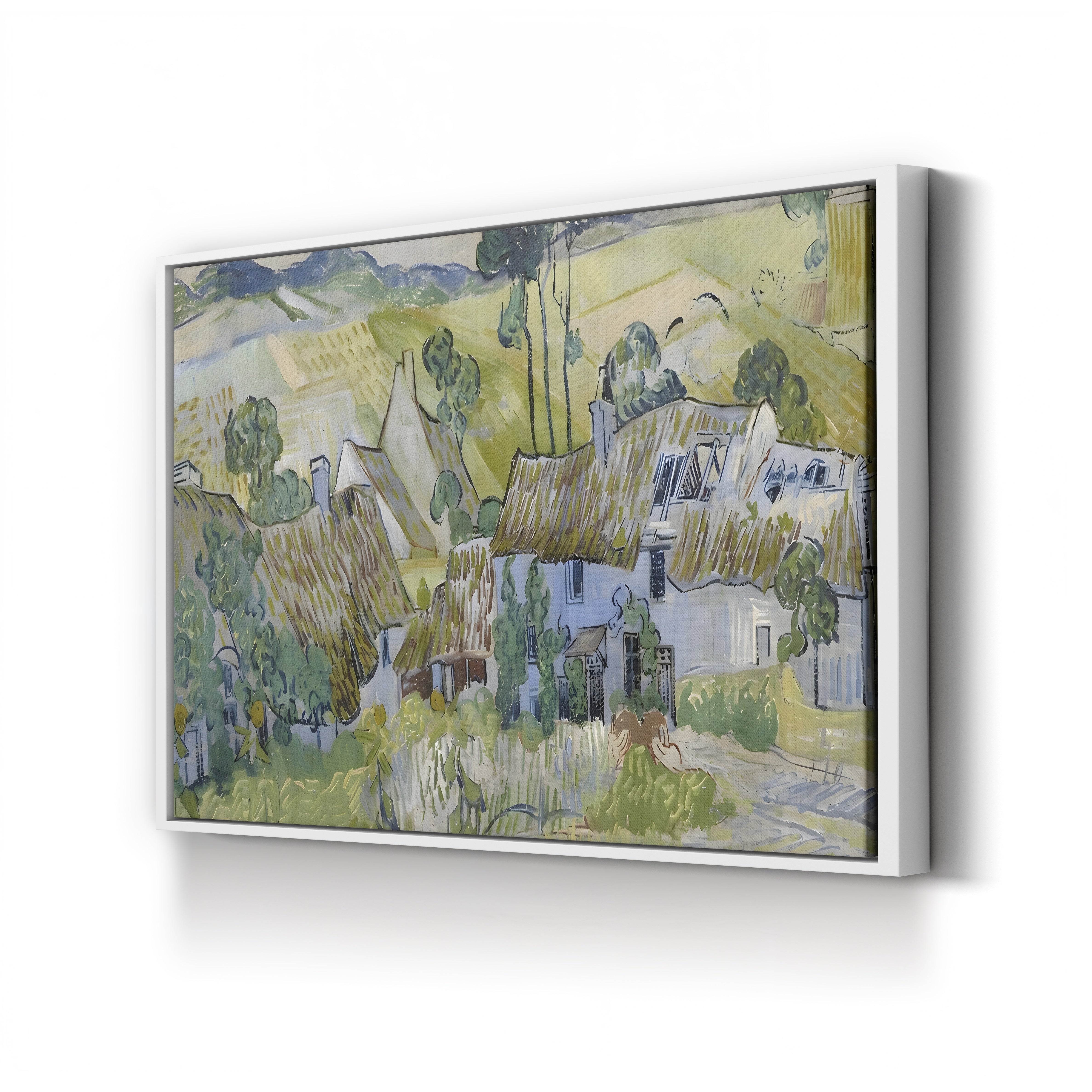 Farms Near Auvers, 1890 – Vincent van Gogh Wall Art | Post-Impressionist Landscape Canvas Print