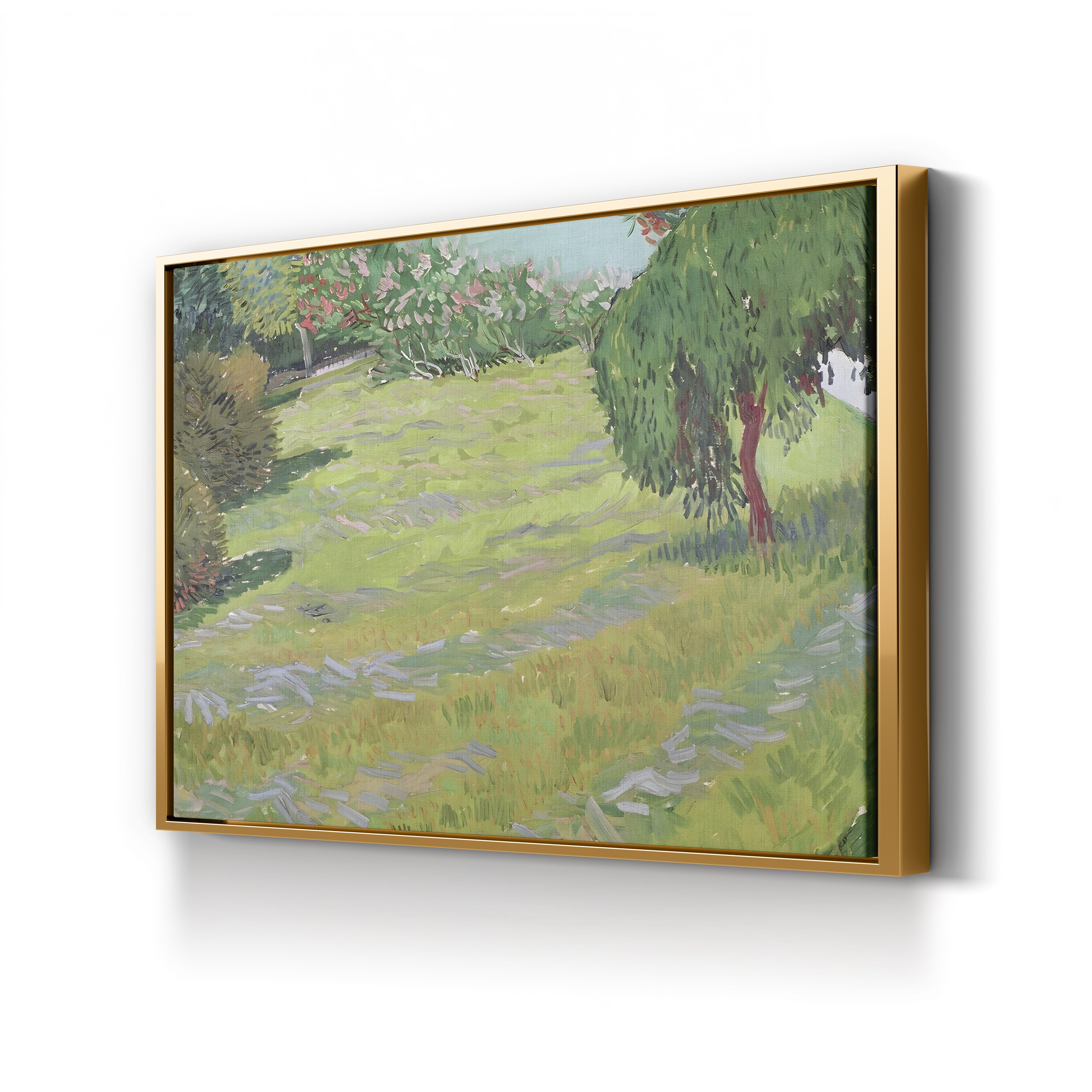 Field in Sunlight, 1888 – Vincent van Gogh Wall Art | Post-Impressionist Provençal Landscape Canvas Print
