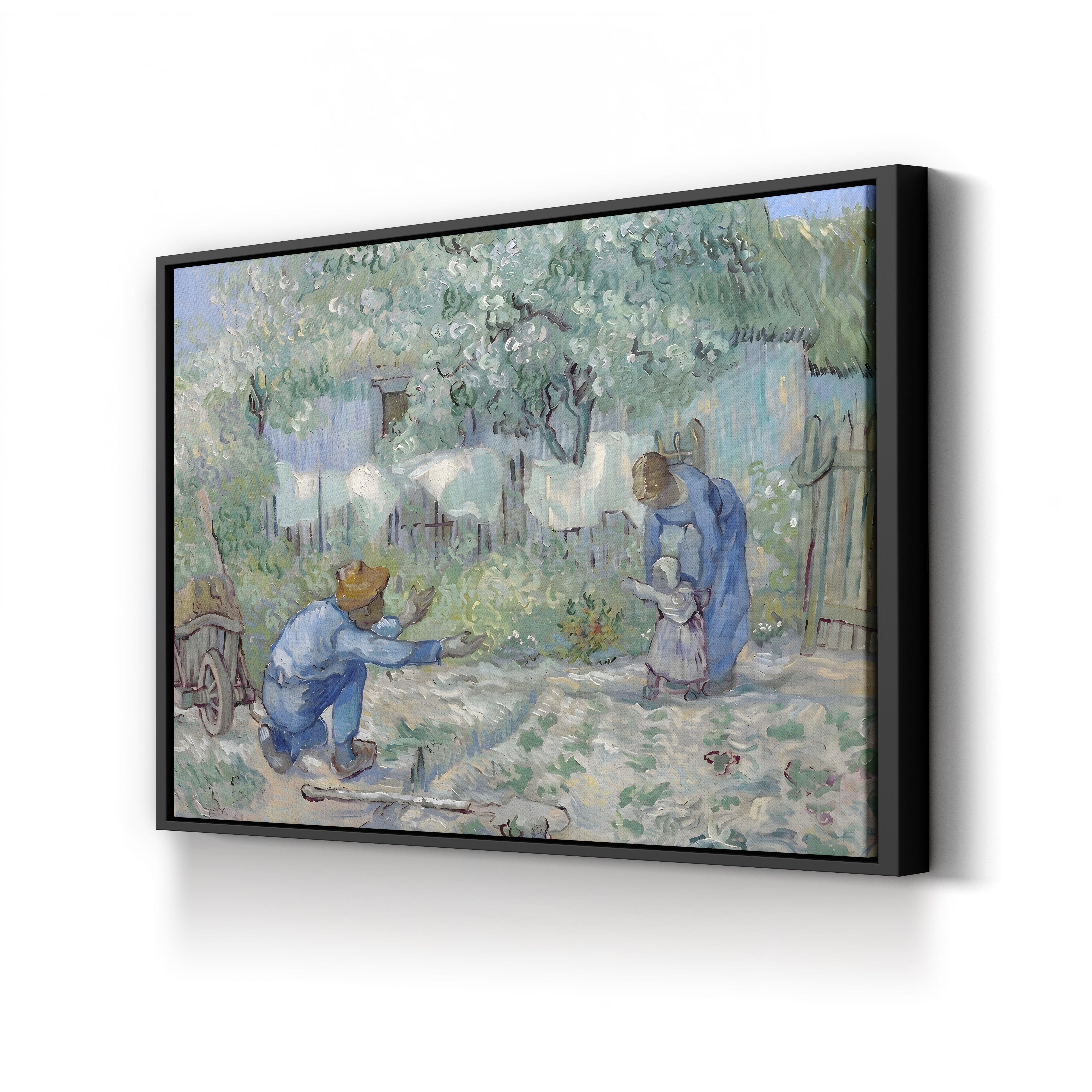 First Steps, After Millet, 1890 – Vincent van Gogh Wall Art | Post-Impressionist Saint-Rémy Canvas Print