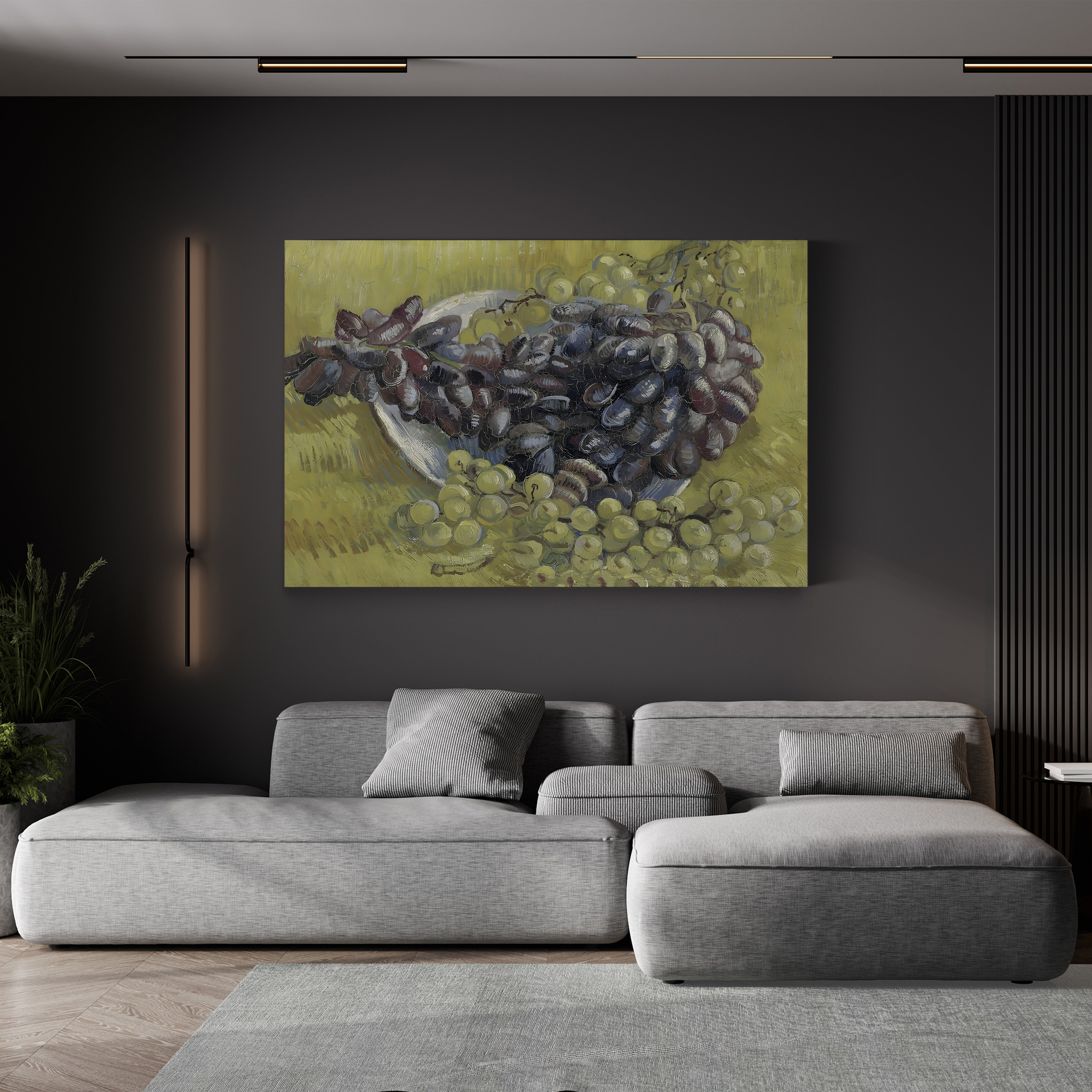 Grapes, 1887 – Vincent van Gogh Wall Art | Post-Impressionist Still Life Canvas Print