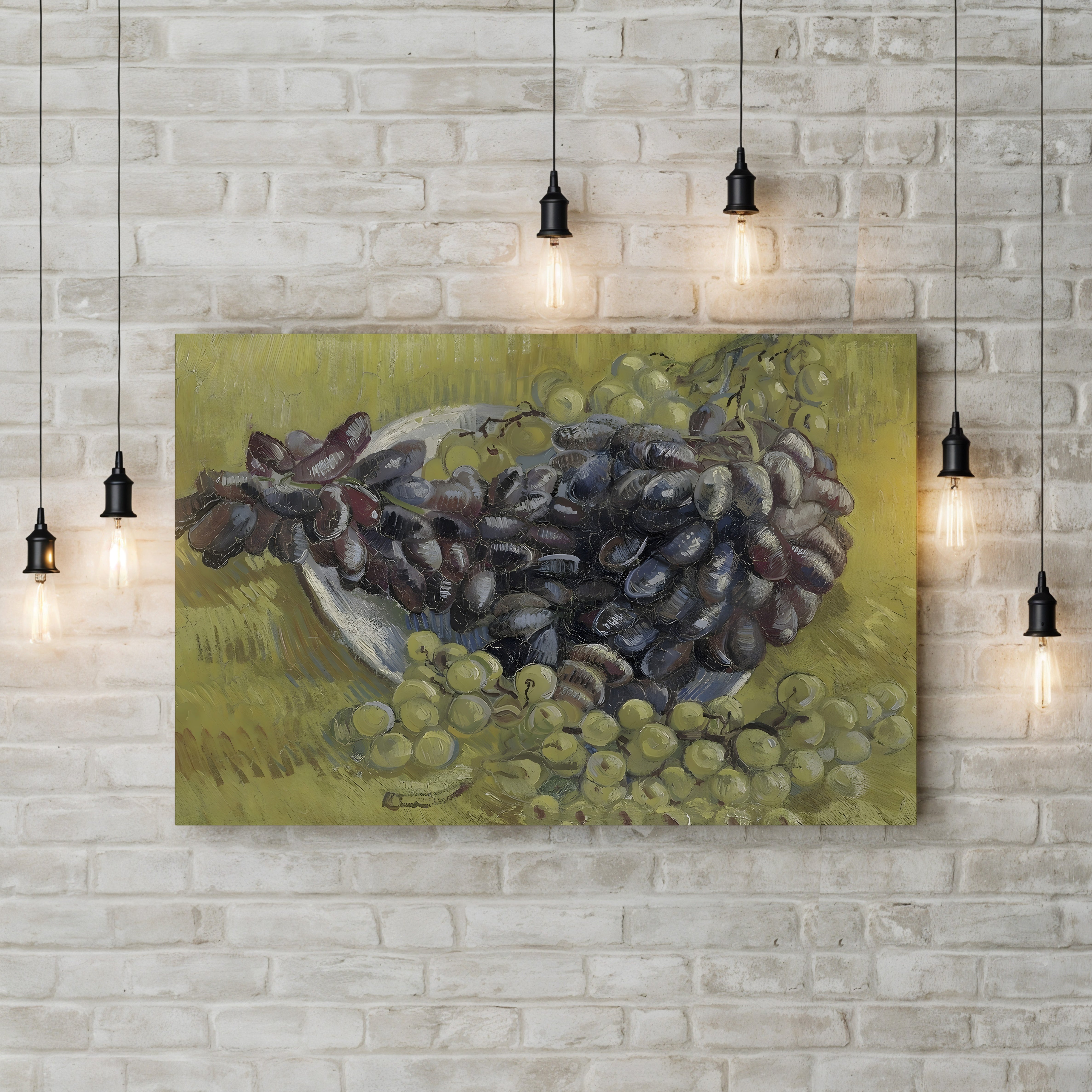 Grapes, 1887 – Vincent van Gogh Wall Art | Post-Impressionist Still Life Canvas Print