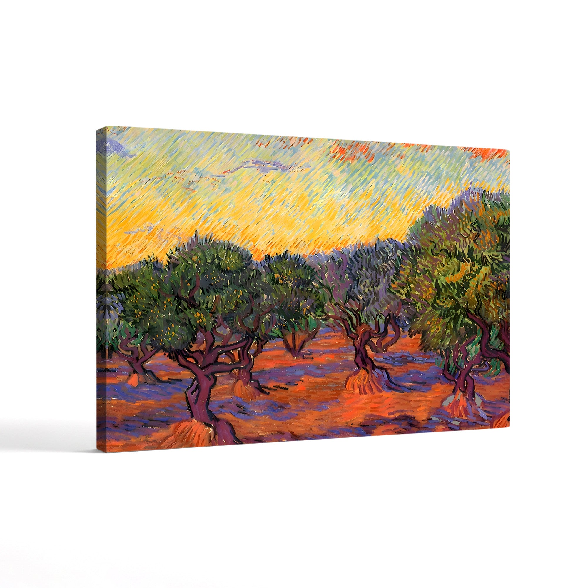 Grove of Olive Trees, 1889 – Vincent van Gogh Wall Art | Post-Impressionist Saint-Rémy Landscape Canvas Print