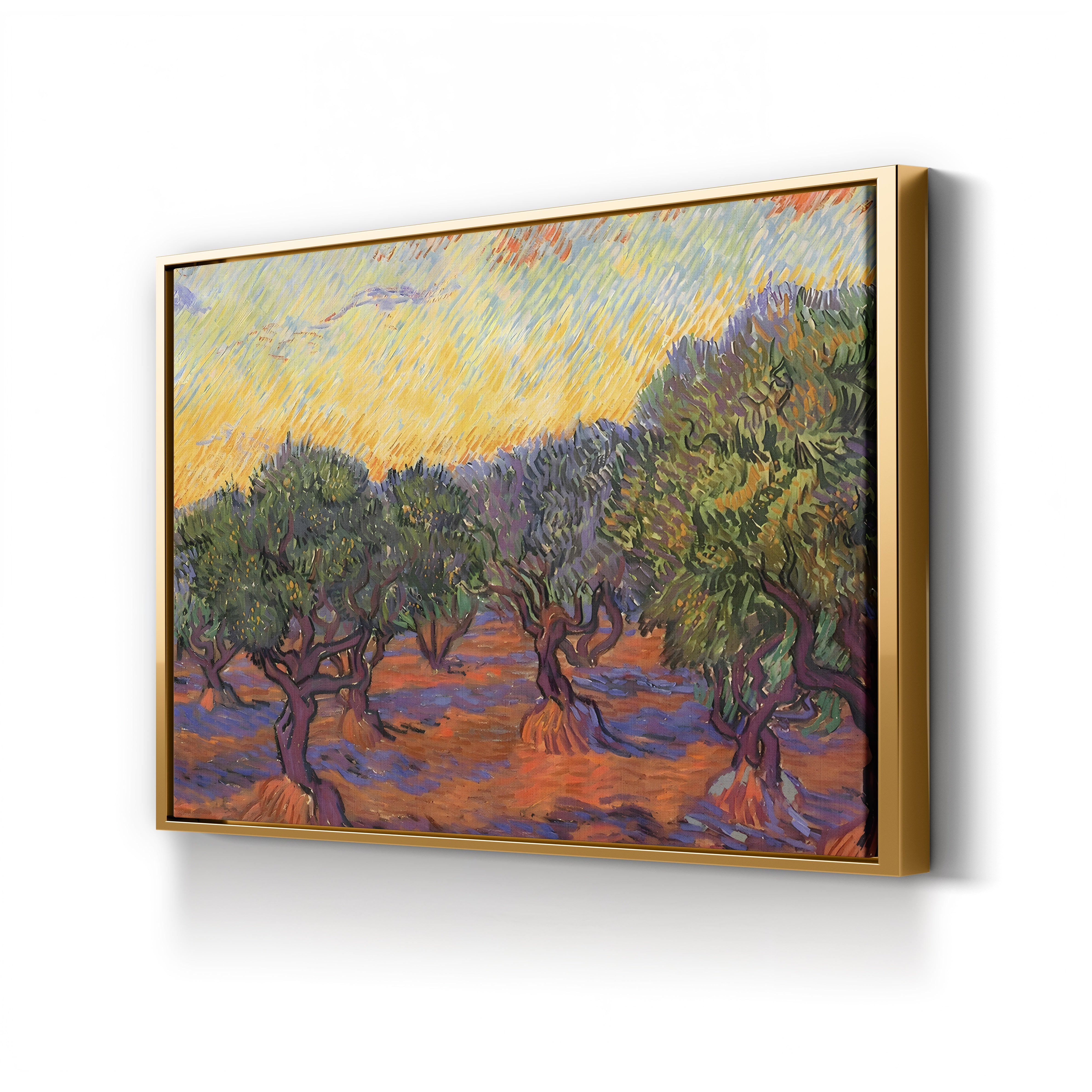 Grove of Olive Trees, 1889 – Vincent van Gogh Wall Art | Post-Impressionist Saint-Rémy Landscape Canvas Print