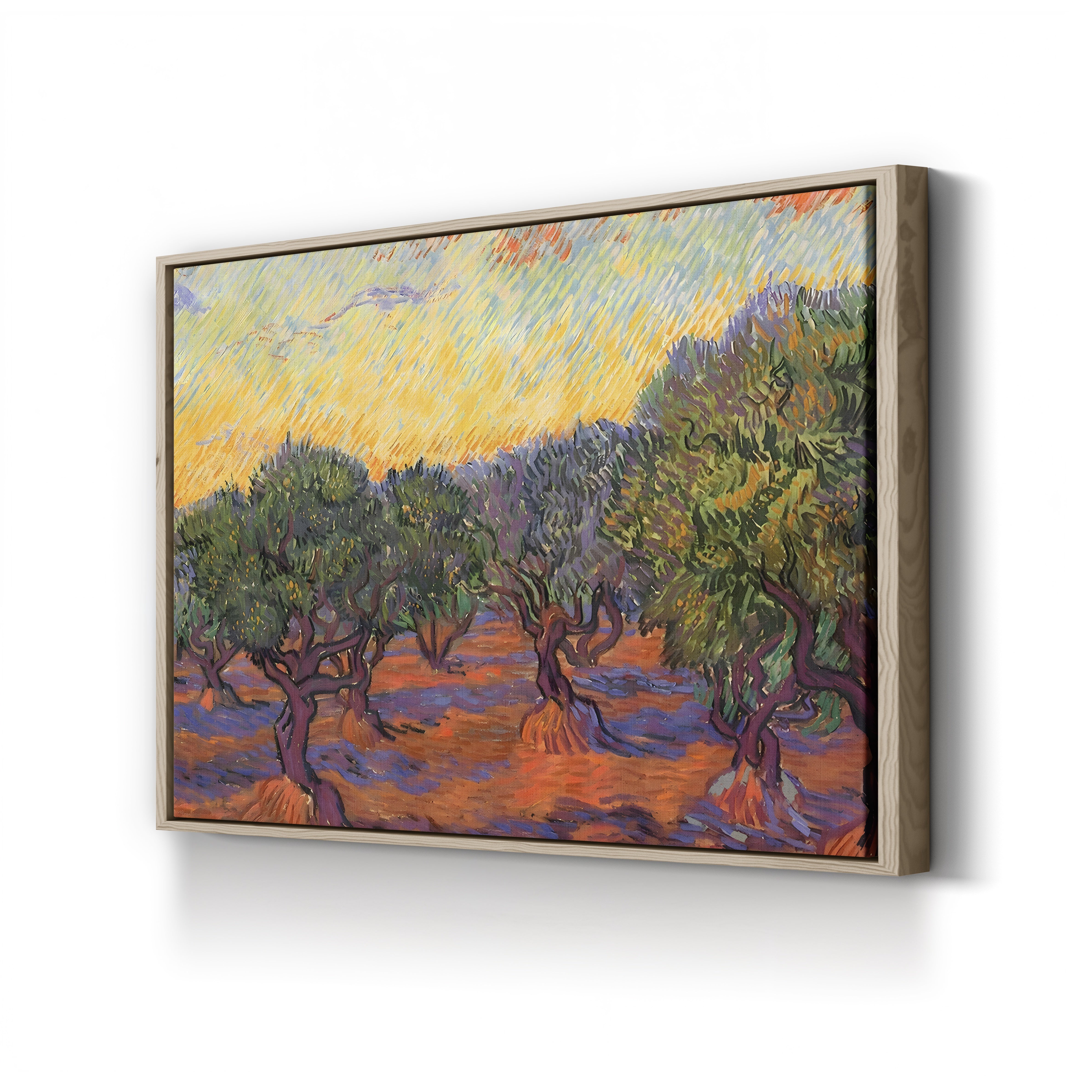 Grove of Olive Trees, 1889 – Vincent van Gogh Wall Art | Post-Impressionist Saint-Rémy Landscape Canvas Print