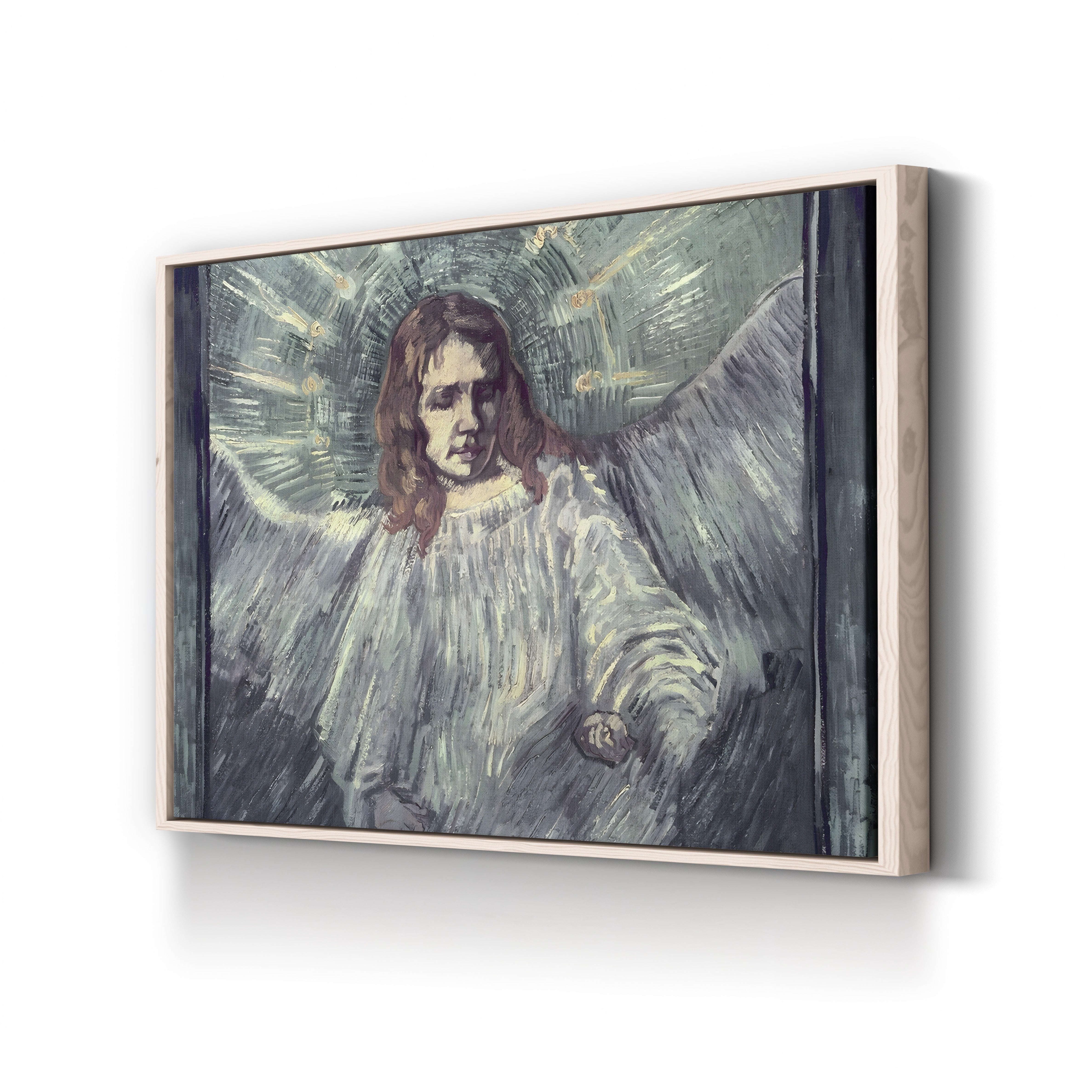 Head of an Angel, after Rembrandt, 1889 – Vincent van Gogh Wall Art | Post-Impressionist Saint-Rémy Canvas Print