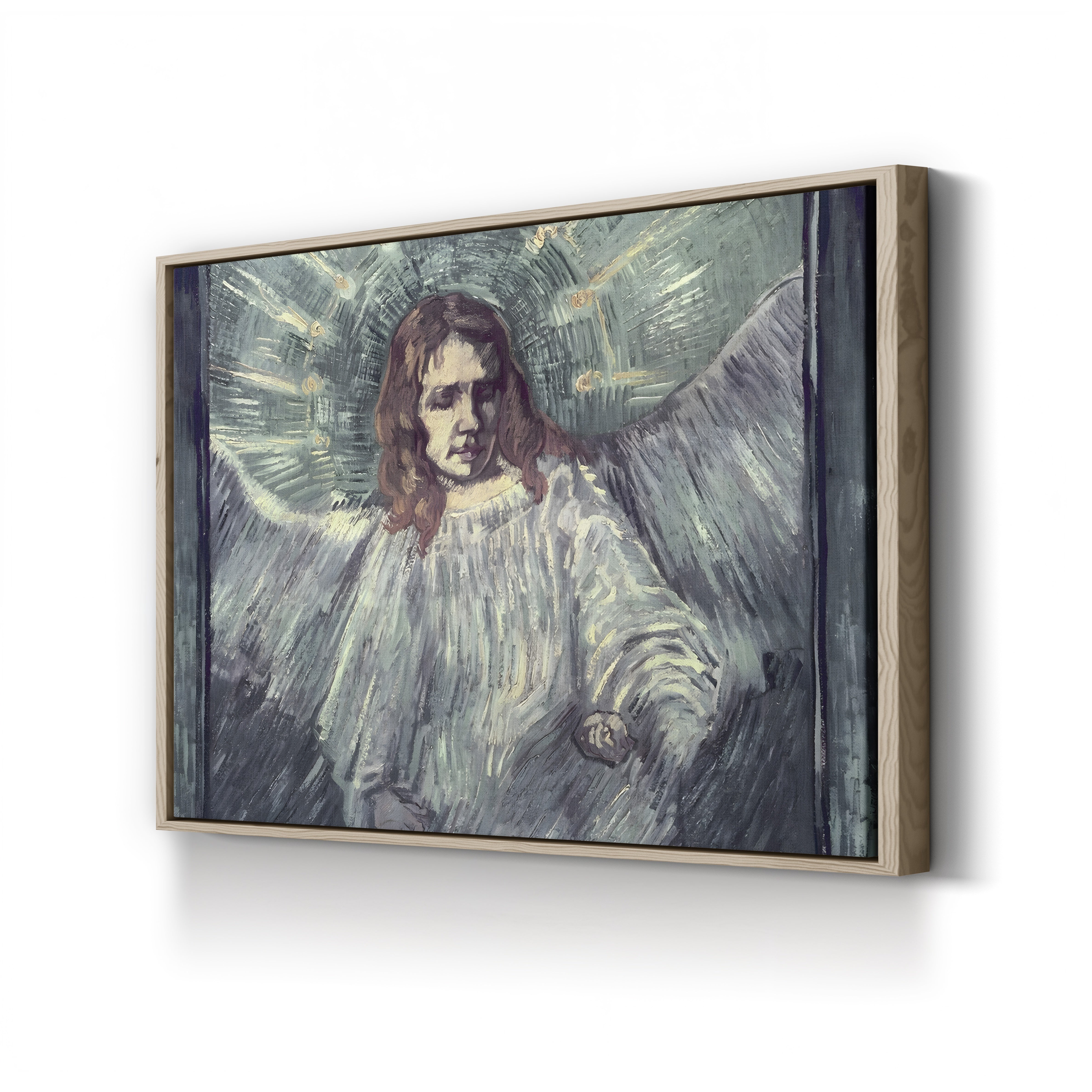 Head of an Angel, after Rembrandt, 1889 – Vincent van Gogh Wall Art | Post-Impressionist Saint-Rémy Canvas Print