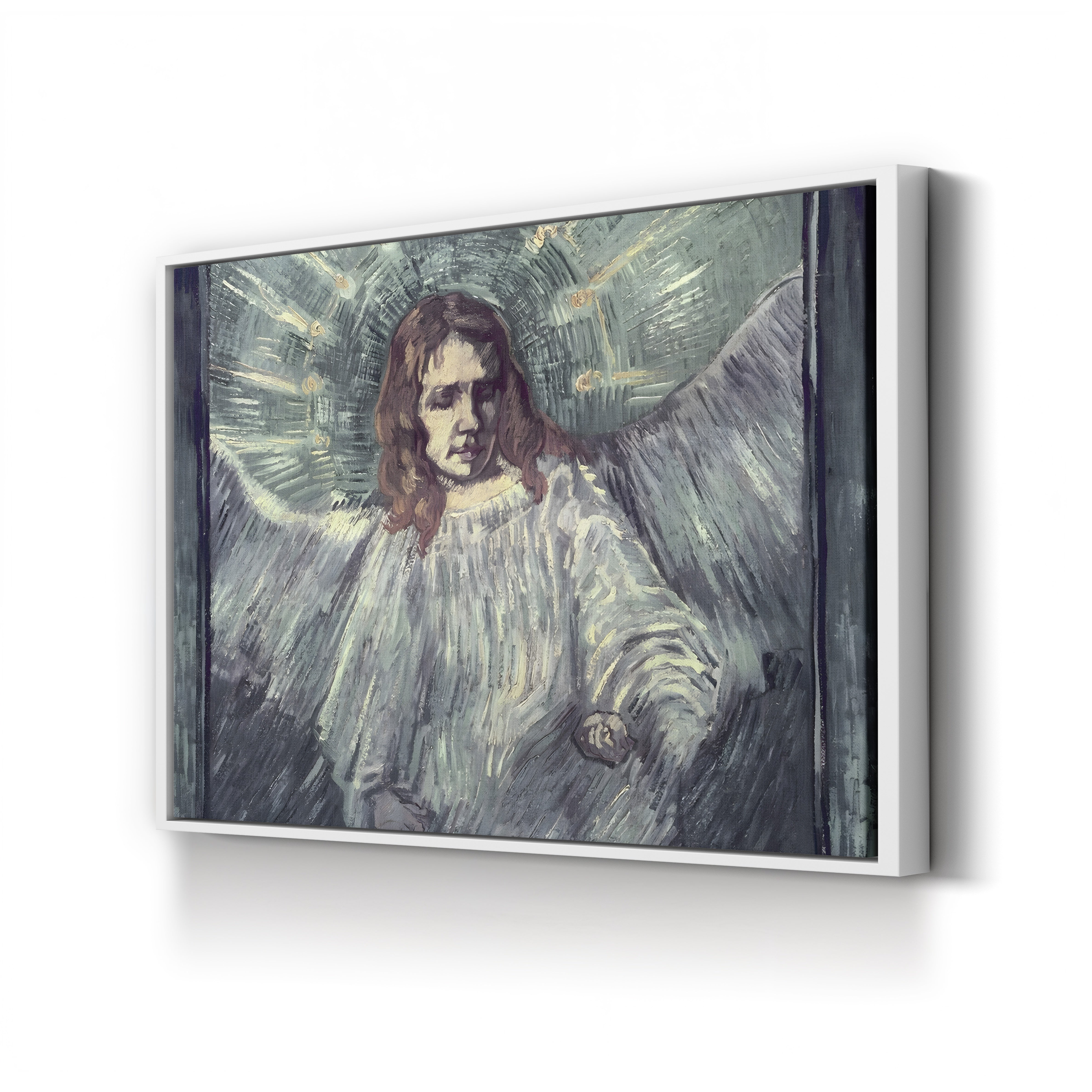 Head of an Angel, after Rembrandt, 1889 – Vincent van Gogh Wall Art | Post-Impressionist Saint-Rémy Canvas Print