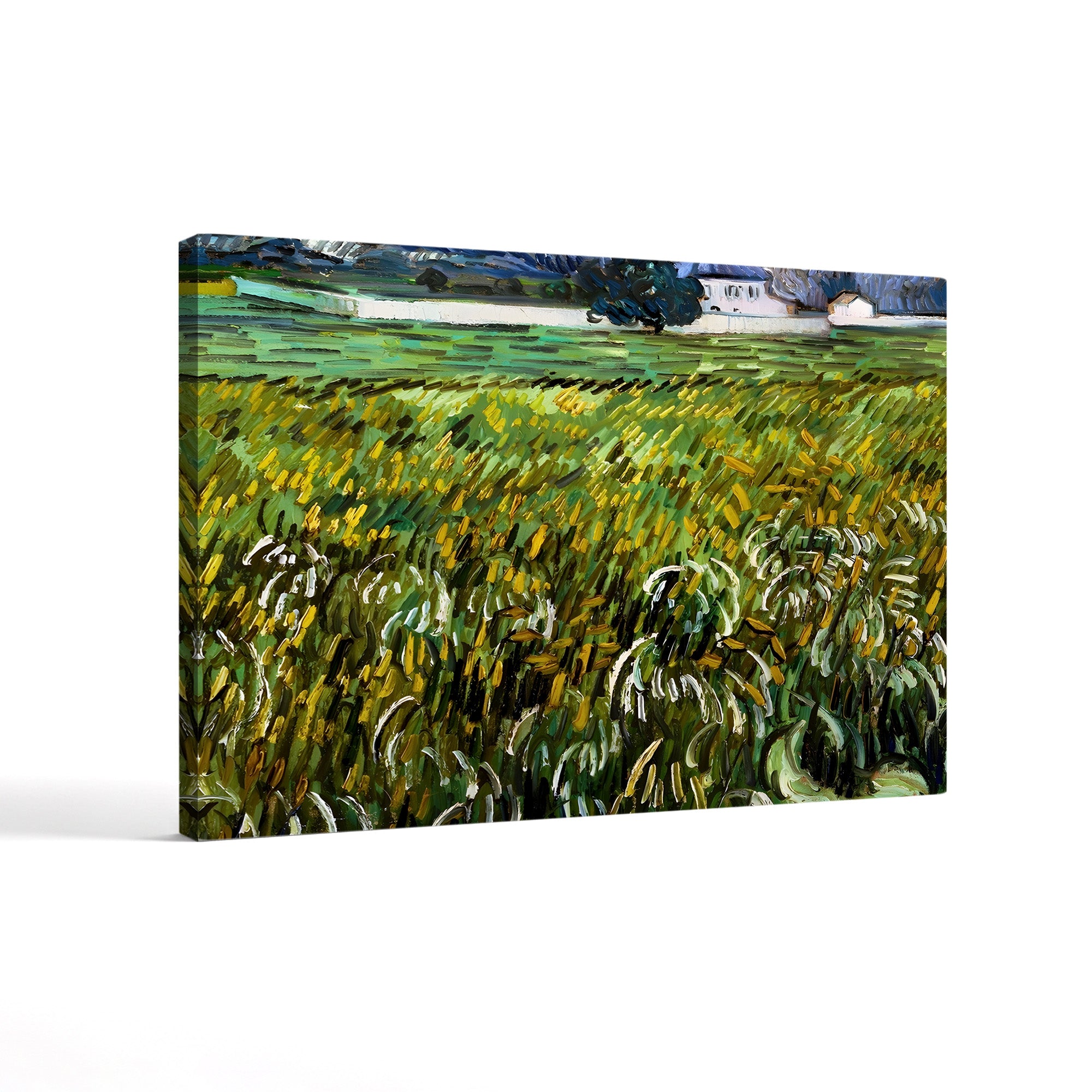 House at Auvers, 1890 – Vincent van Gogh Wall Art | Post-Impressionist Village Canvas Print