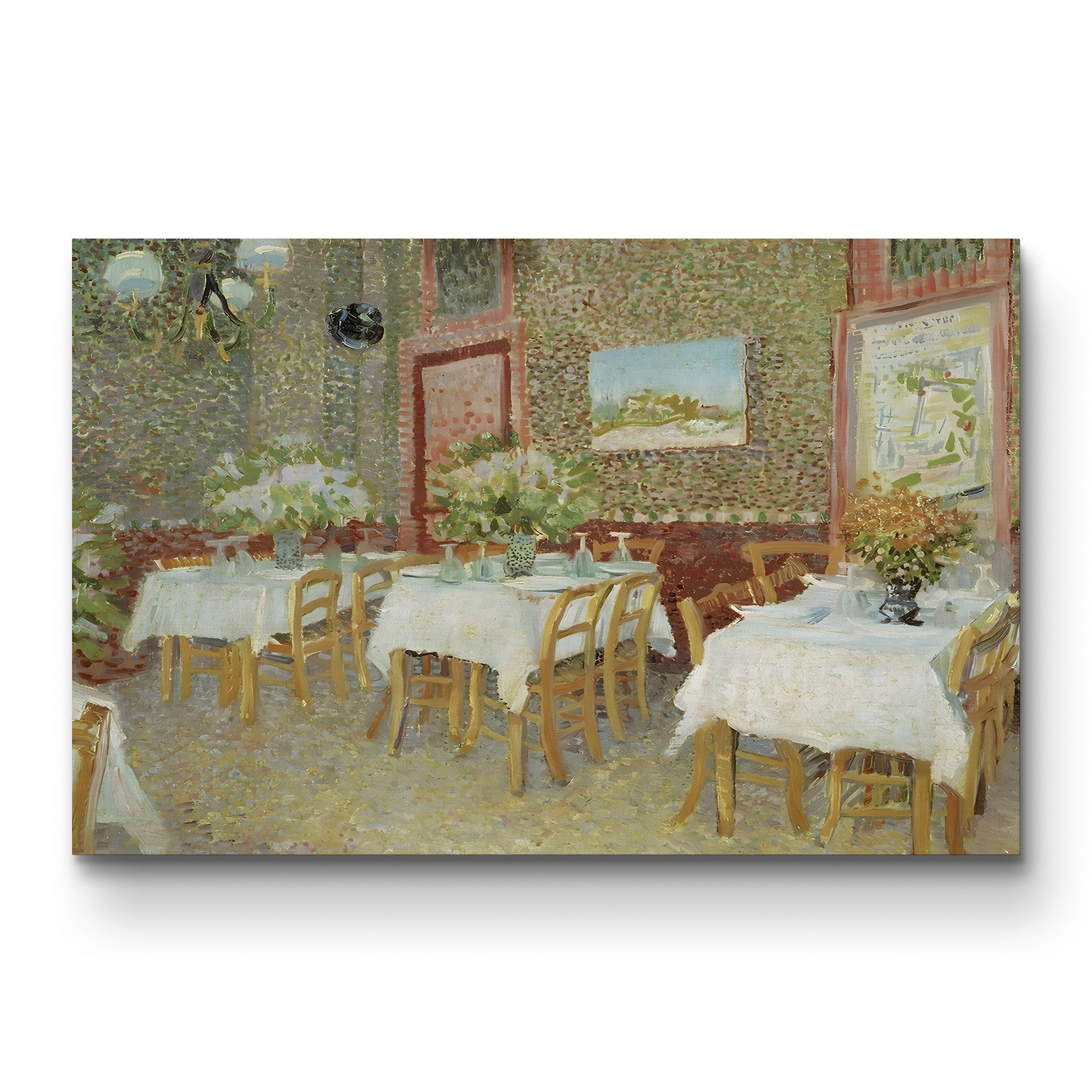Interior of a Restaurant, 1887 – Vincent van Gogh Wall Art | Post-Impressionist Interior Canvas Print
